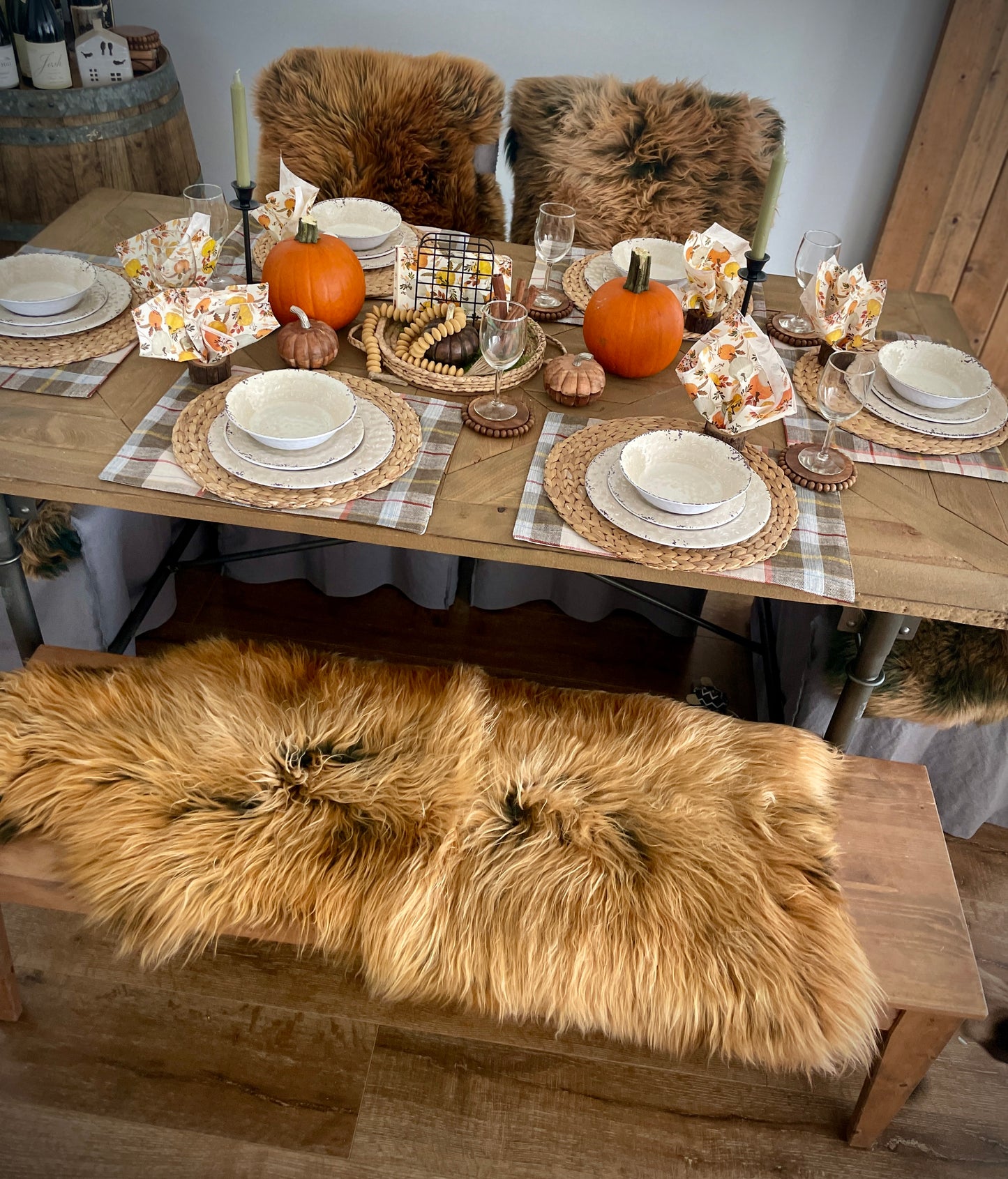 Follkee SHEEPSKIN rug, Chestnut brown Icelandic Australian Sheepskin, sheepskin rug throw, natural sheepskin, Ginger Brown, Sheepskin Throw
