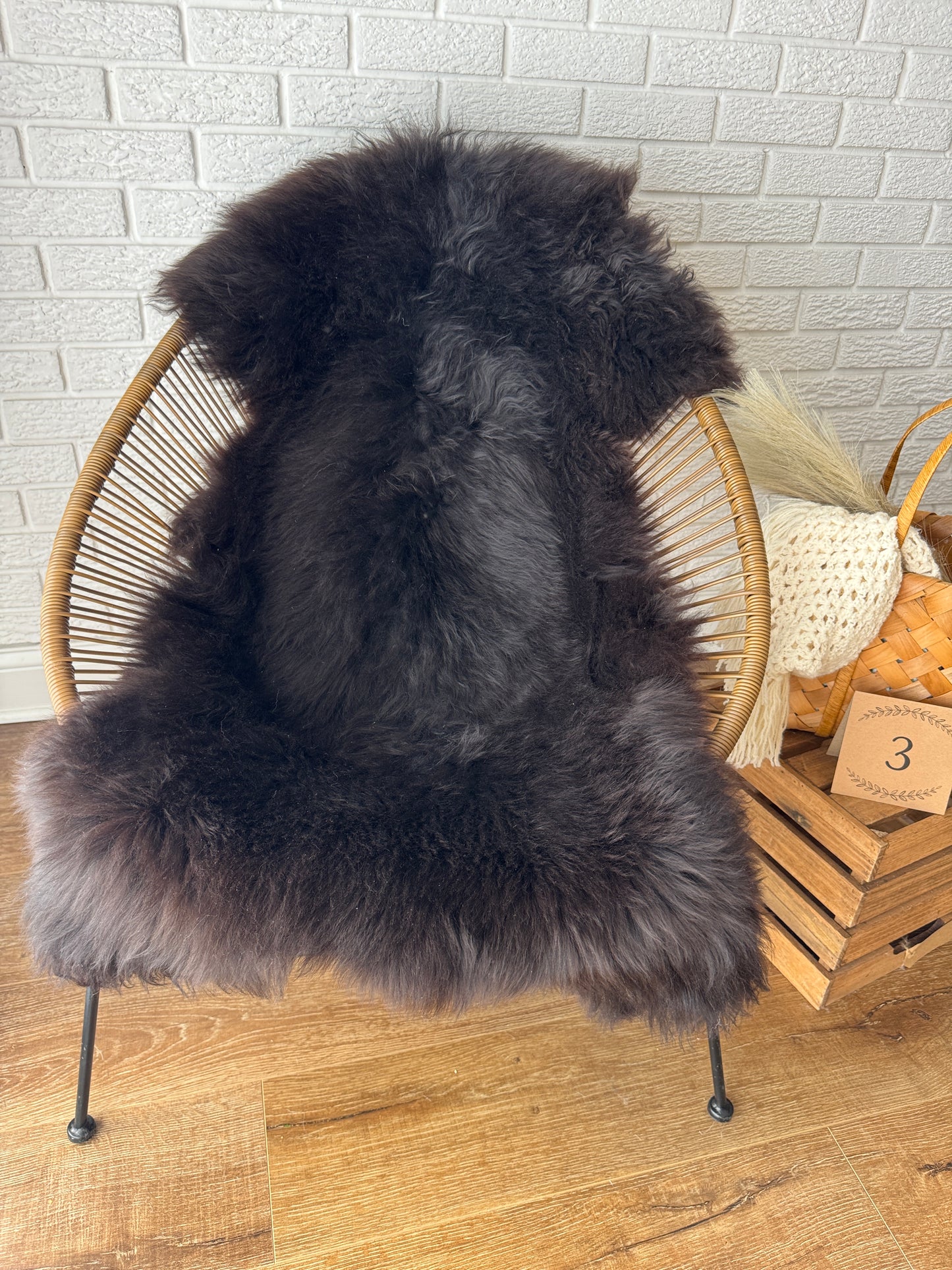 Follkee SheepSkin Rug, Icelandic Premium Quality Sheepskin Blanket, Australian SheepSkin, Soft Sheepskin, Sheepskin throw