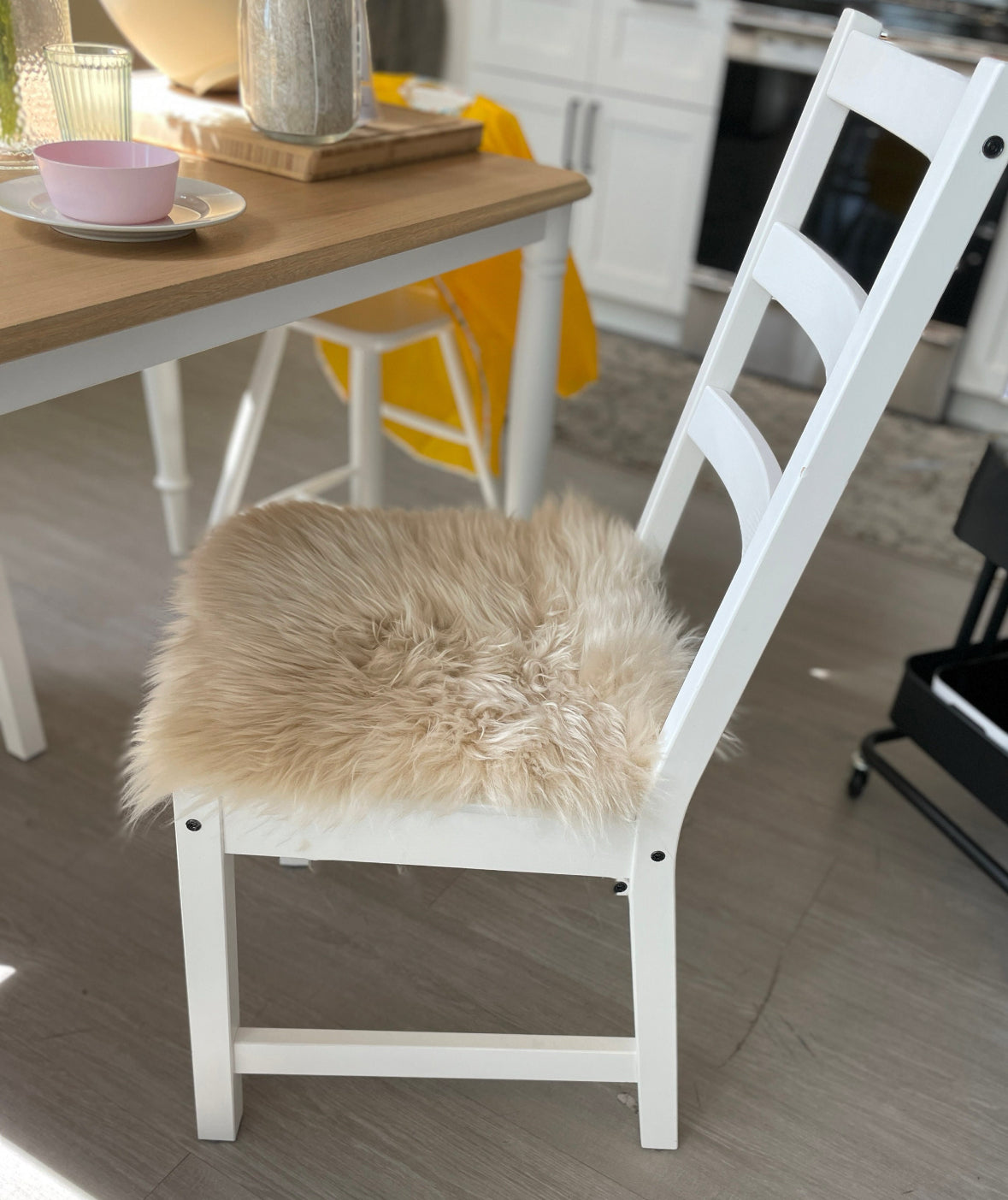 Chair Pad Stool Pad | Scandinavian Decor | Seat Pad Champagne | Icelandic Style | Trendy | Cozy