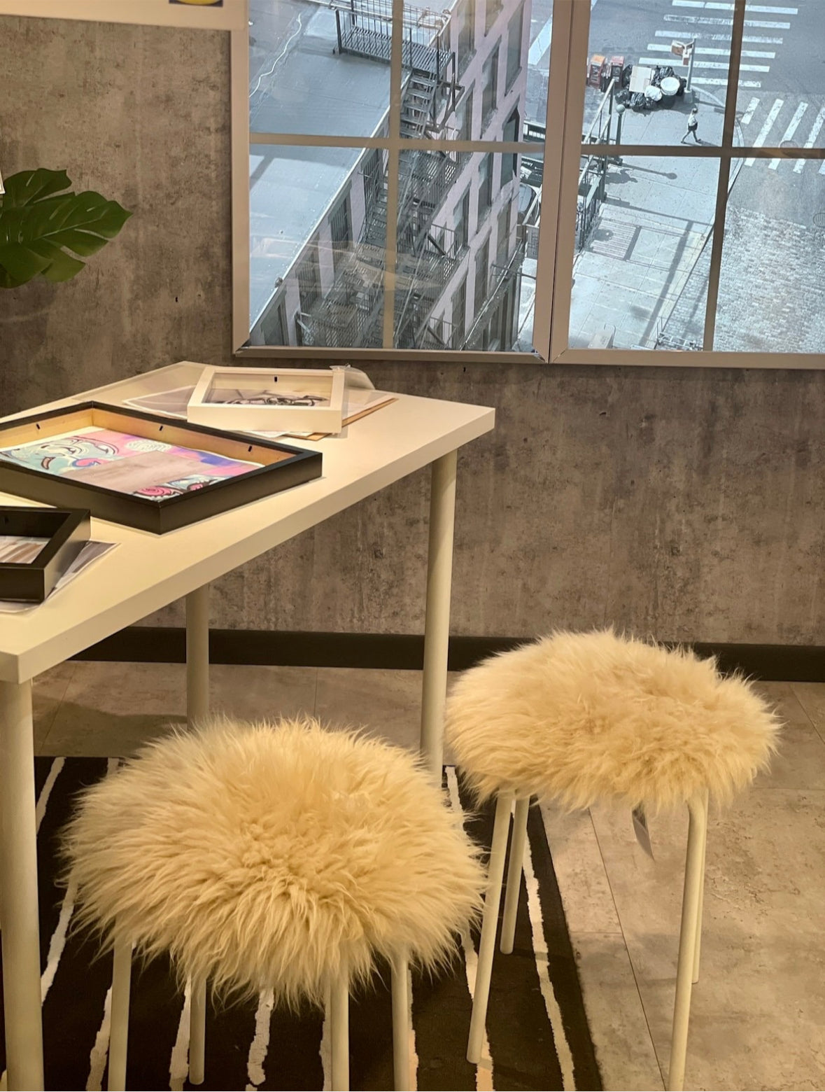 Chair Pad Stool Pad Round | Champagne Scandinavian Decor | Seat Pad | Icelandic Style | Trendy | Cozy