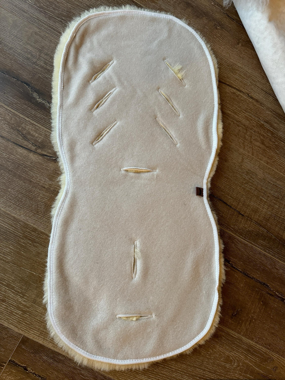 Follkee Medical Sheepskin Buggy Liner, Luxury Lambskin Baby Pram Pad, Natural Wool Stroller Liner, Universal Pram Liner baby shower gift