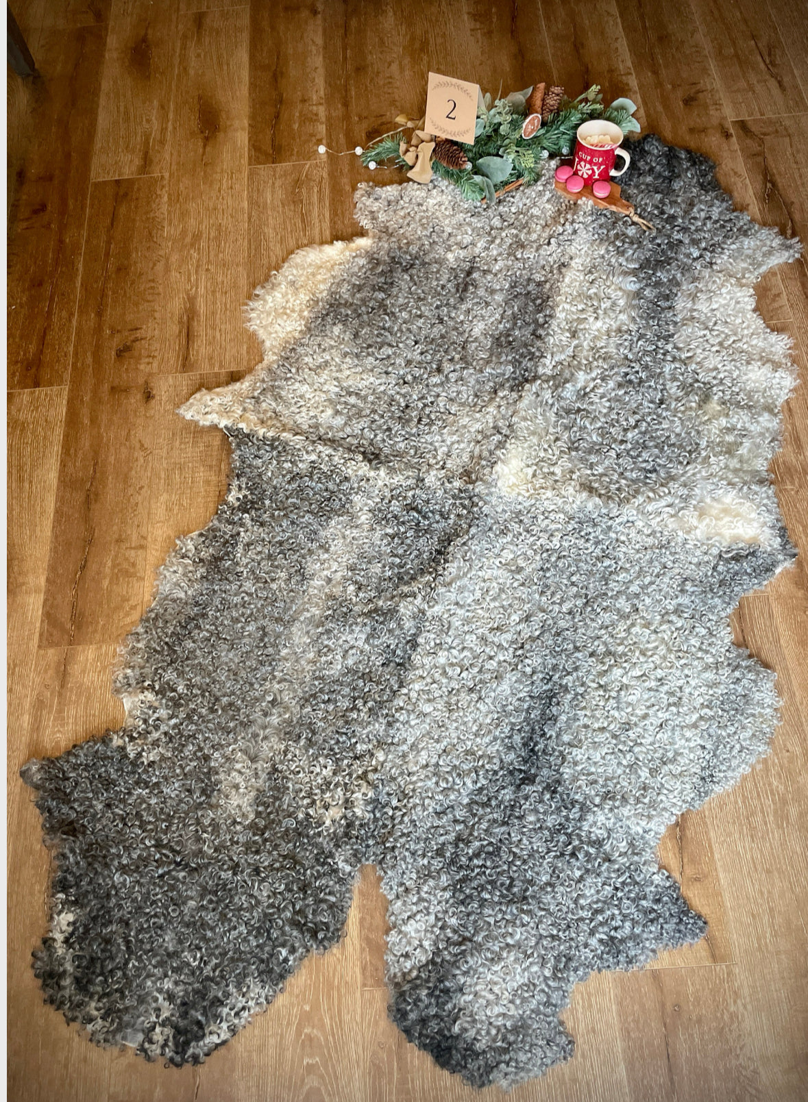 Follkee Gotland Sheepskin Rug & Coach Throw: Luxurious, Natural & Grey – Custom Made