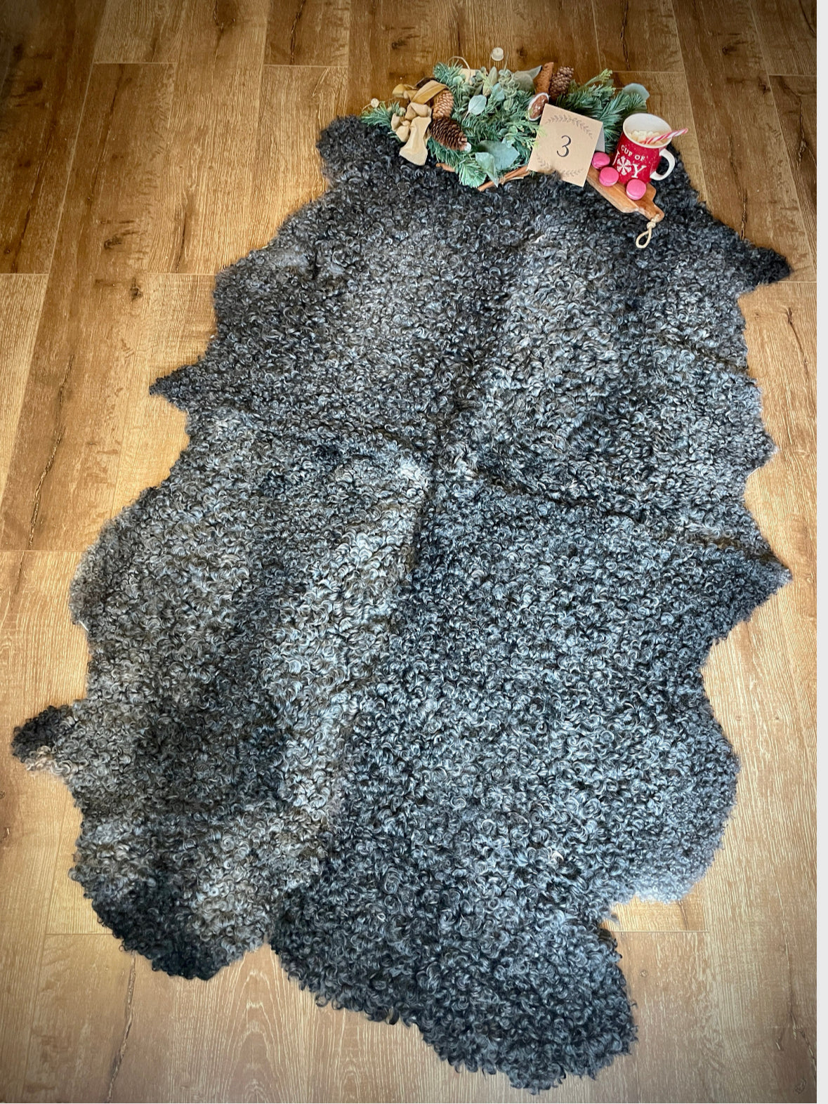 Follkee Gotland Sheepskin Rug & Coach Throw: Luxurious, Natural & Grey – Custom Made