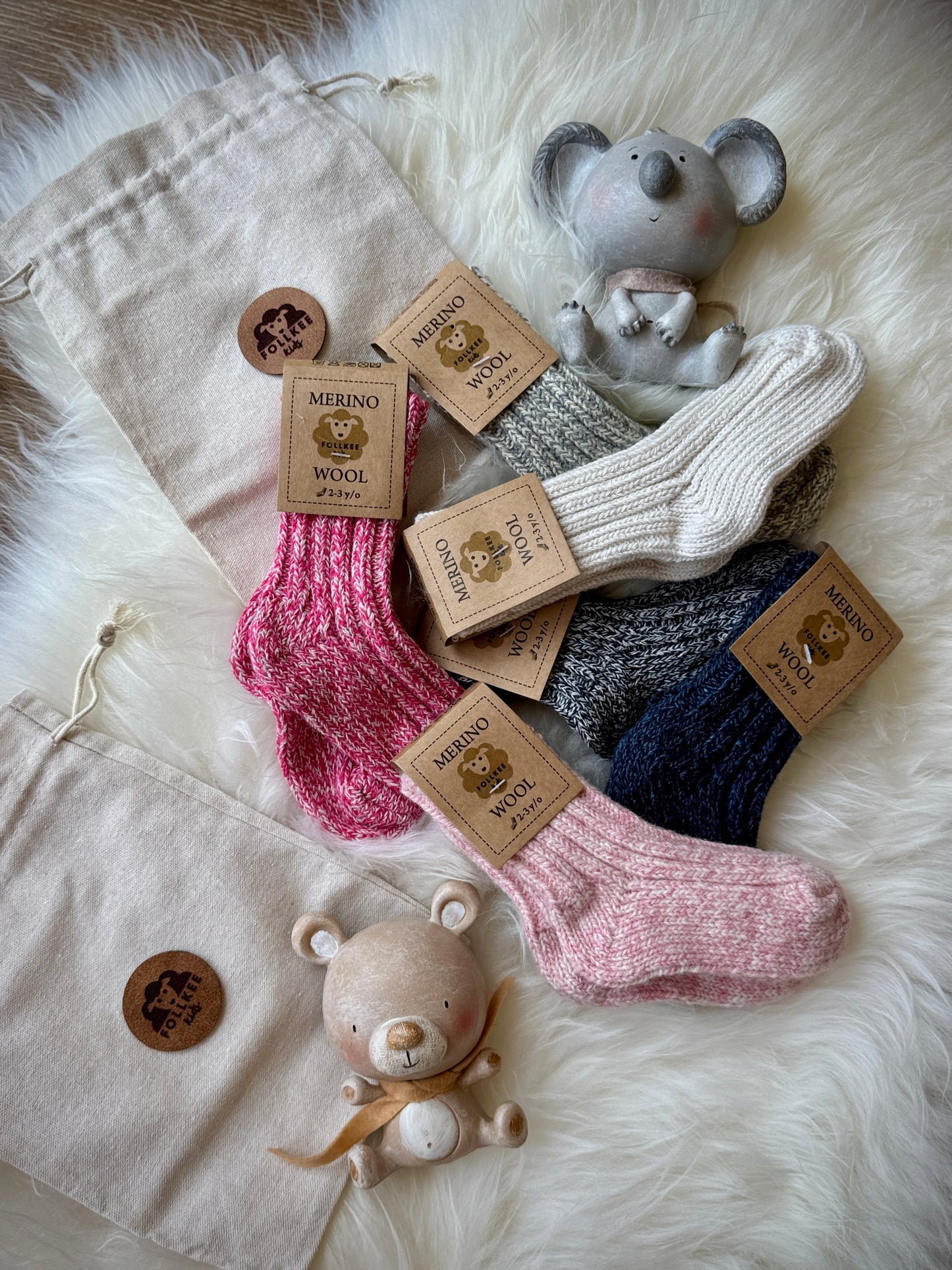 Kids Set- 100% Organic Merino Wool Socks Perfect Gift Idea |MERINO | SOCKS| GIFT|