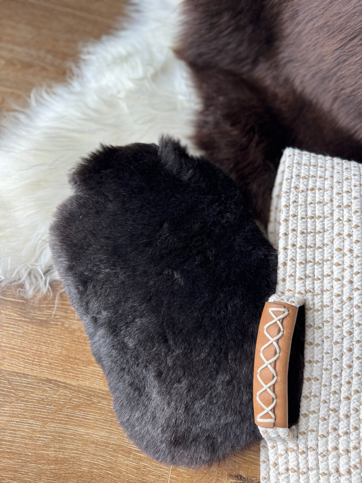 Sheepskin Hot Water Bottle Cover, All Natural,Iceland Merino