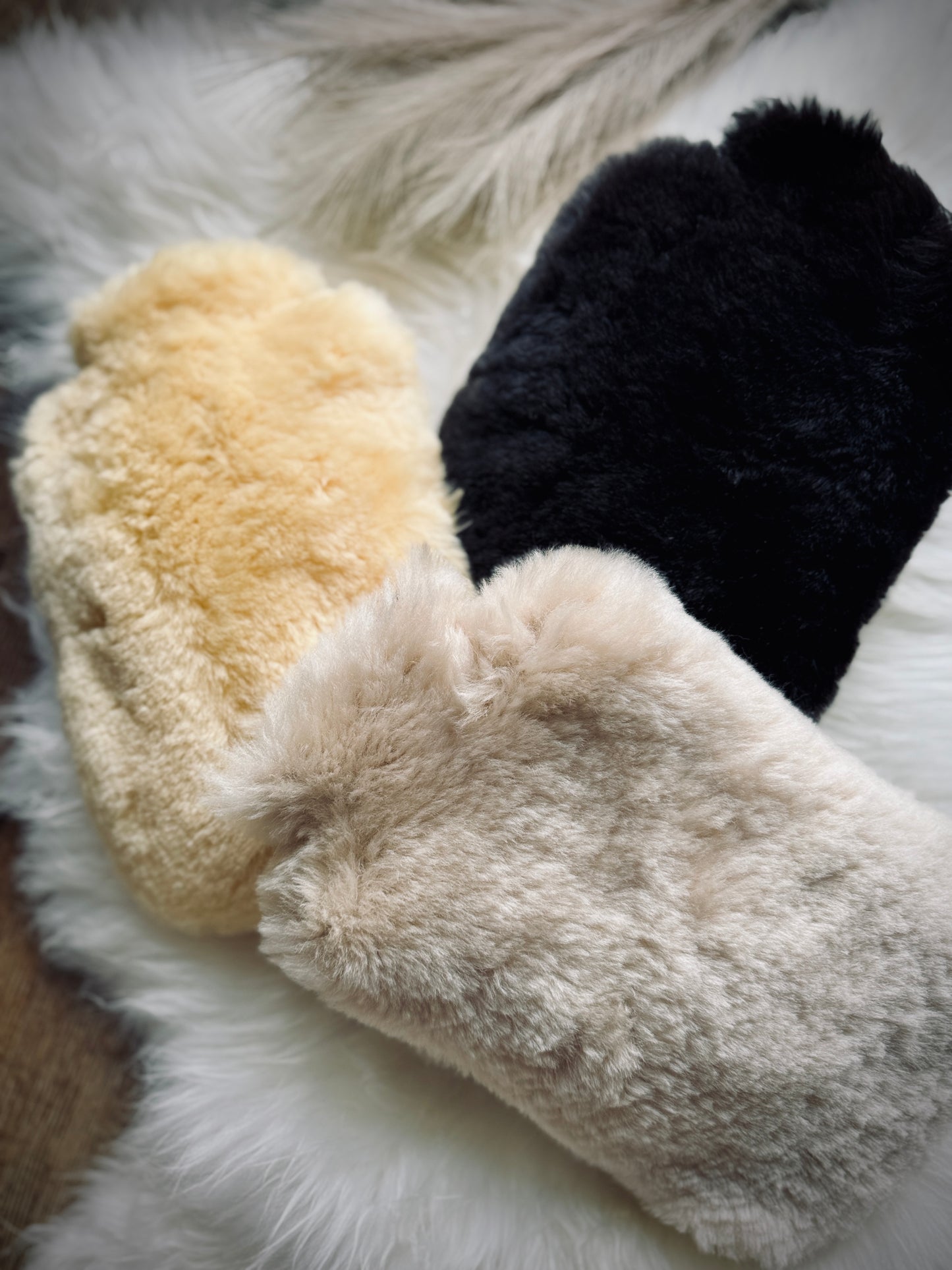 Sheepskin Hot Water Bottle Cover, All Natural,Iceland Merino