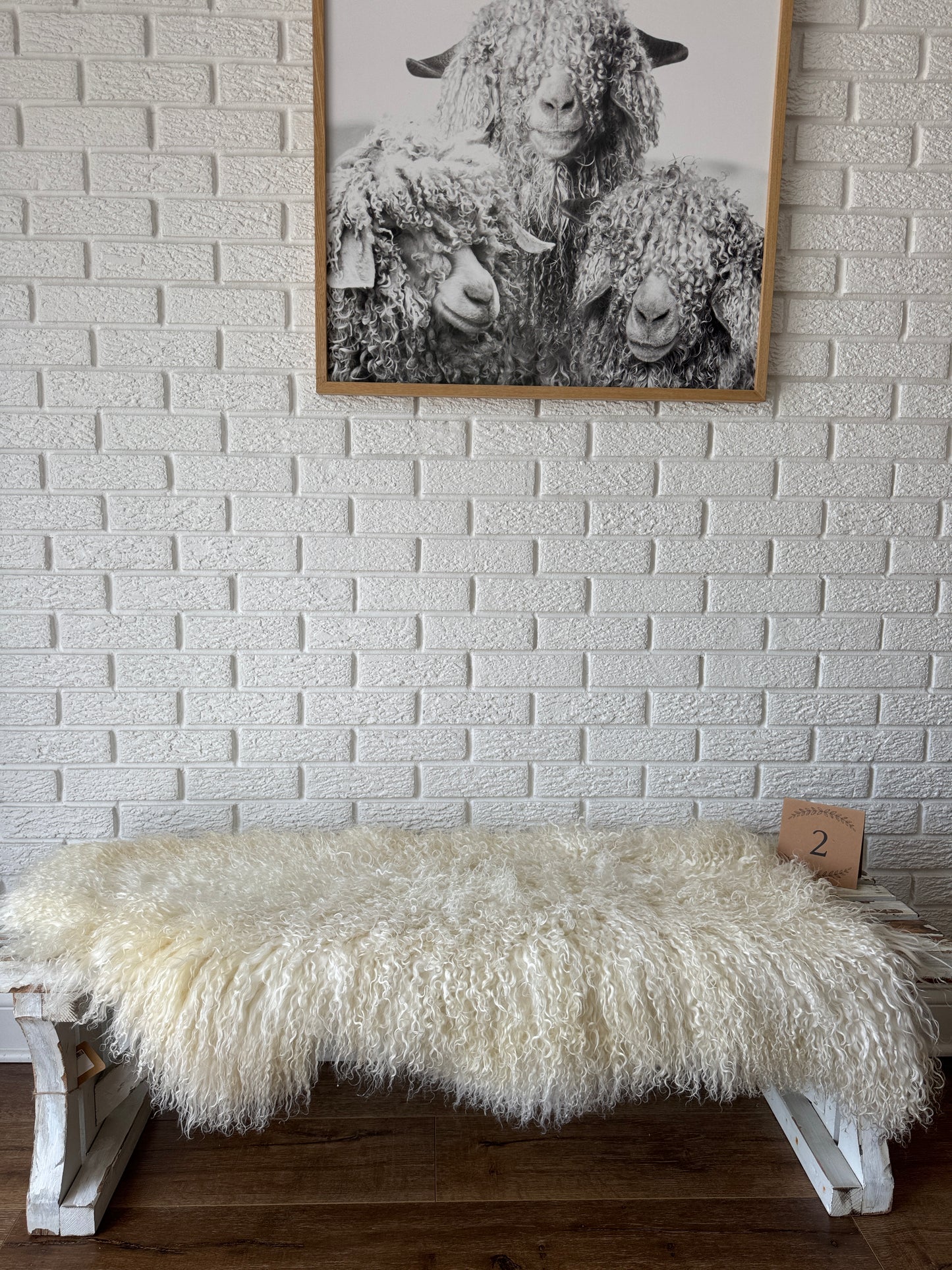 Follkee Unique-Premium Sheepskin Rug Throw Fur Rug Sheepskin Rug Throw, natural sheepskin, real sheepskin rug, genuine leather rug OW