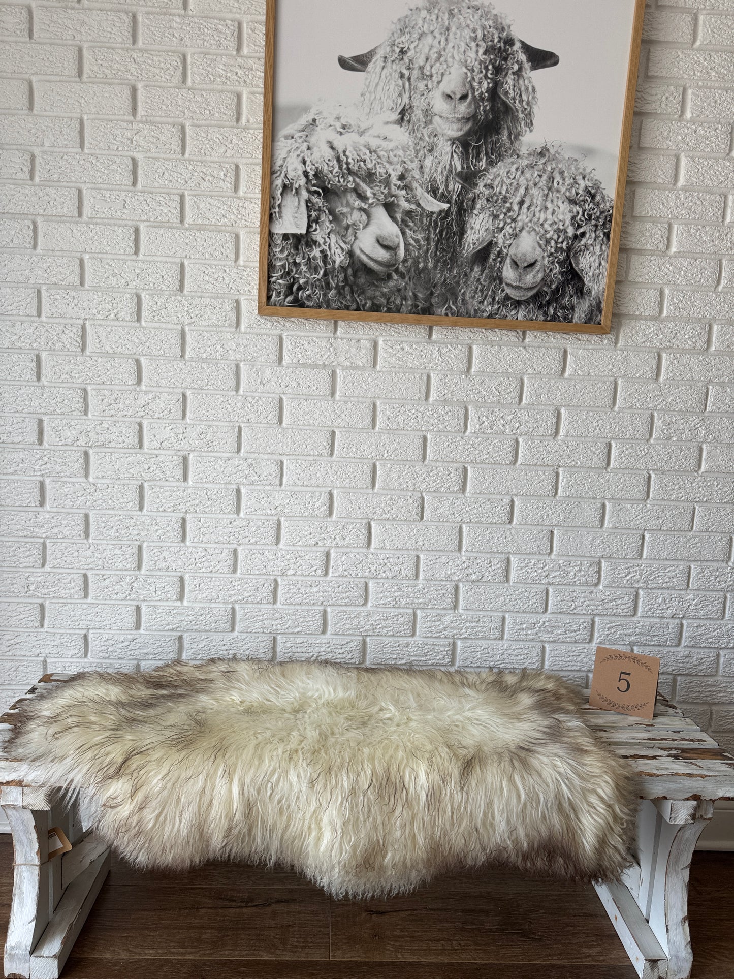 Follkee Unique-Premium Sheepskin Rug Throw Fur Rug Sheepskin Rug Throw, natural sheepskin, real sheepskin rug, genuine leather rug OW