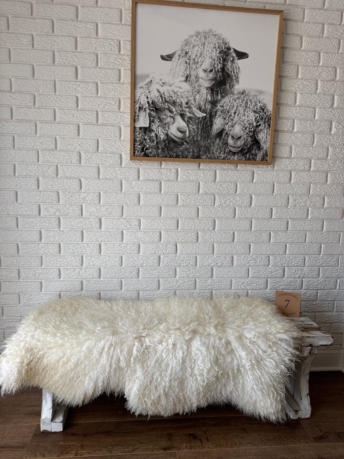 Follkee Unique-Premium Sheepskin Rug Throw Fur Rug Sheepskin Rug Throw, natural sheepskin, real sheepskin rug, genuine leather rug OW