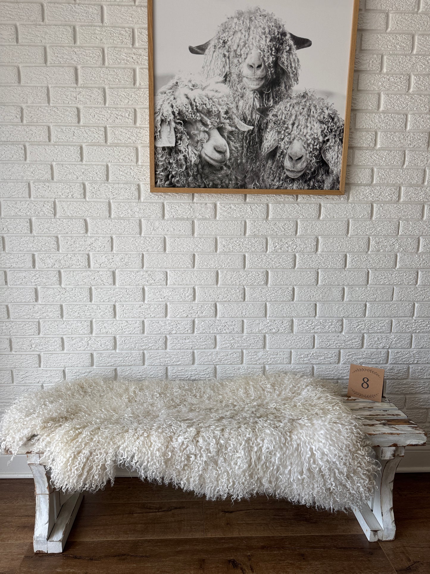 Follkee Unique-Premium Sheepskin Rug Throw Fur Rug Sheepskin Rug Throw, natural sheepskin, real sheepskin rug, genuine leather rug OW