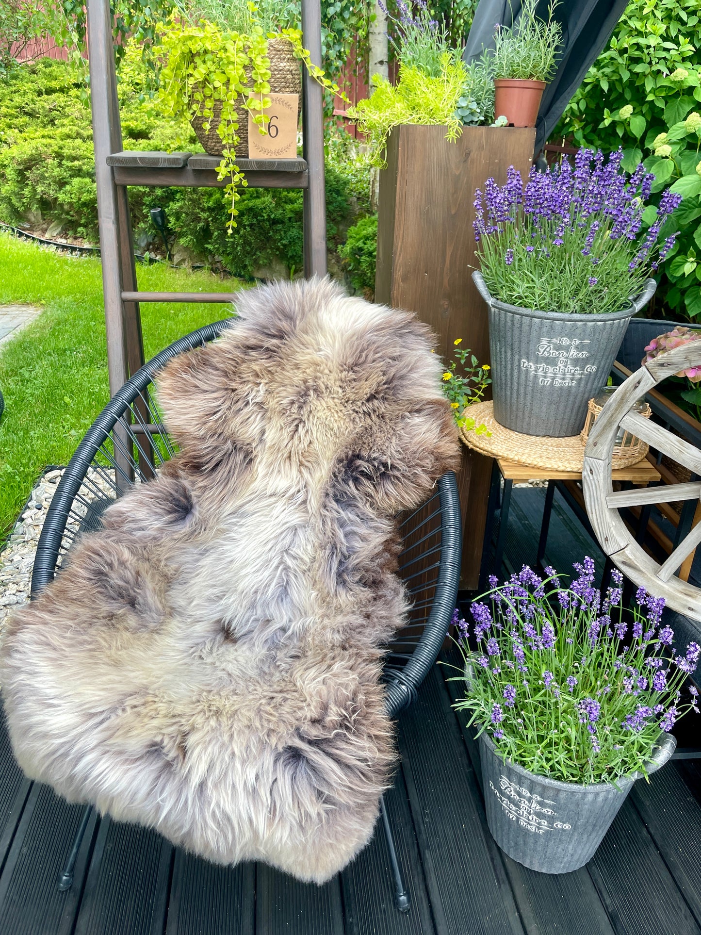 Follkee Pure Comfort, Naturally: Discover Sheepskin Melerade Rug Throw Fur Rug Sheepskin Rug throw, natural sheepskin, chair throw, leather rug E6