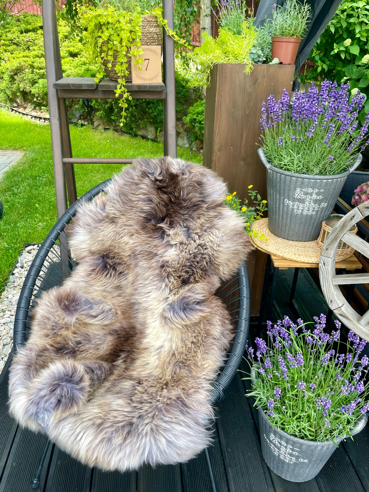 Follkee Pure Comfort, Naturally: Discover Sheepskin Melerade Rug Throw Fur Rug Sheepskin Rug throw, natural sheepskin, chair throw, leather rug E6