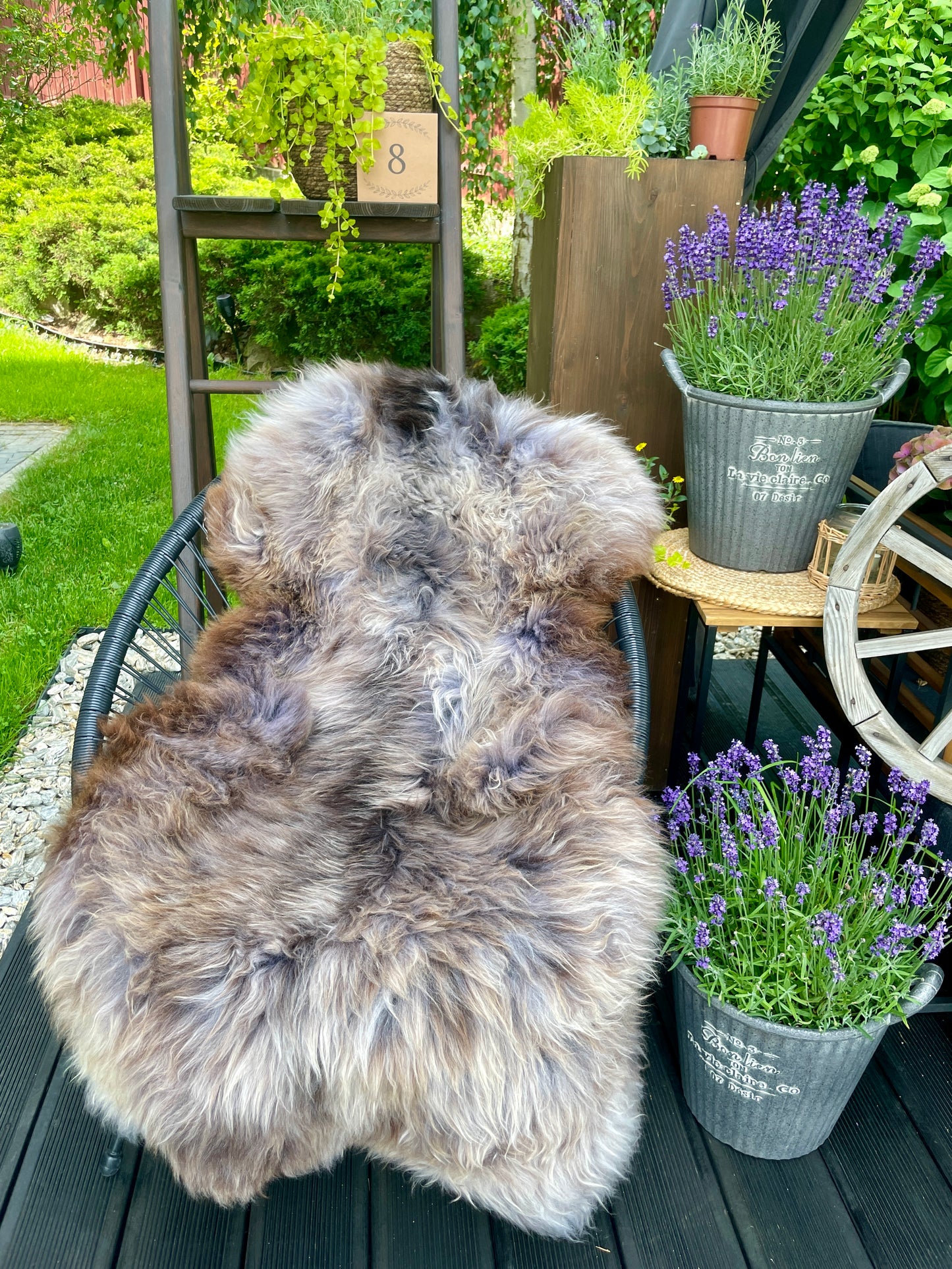 Follkee Pure Comfort, Naturally: Discover Sheepskin Melerade Rug Throw Fur Rug Sheepskin Rug throw, natural sheepskin, chair throw, leather rug E6