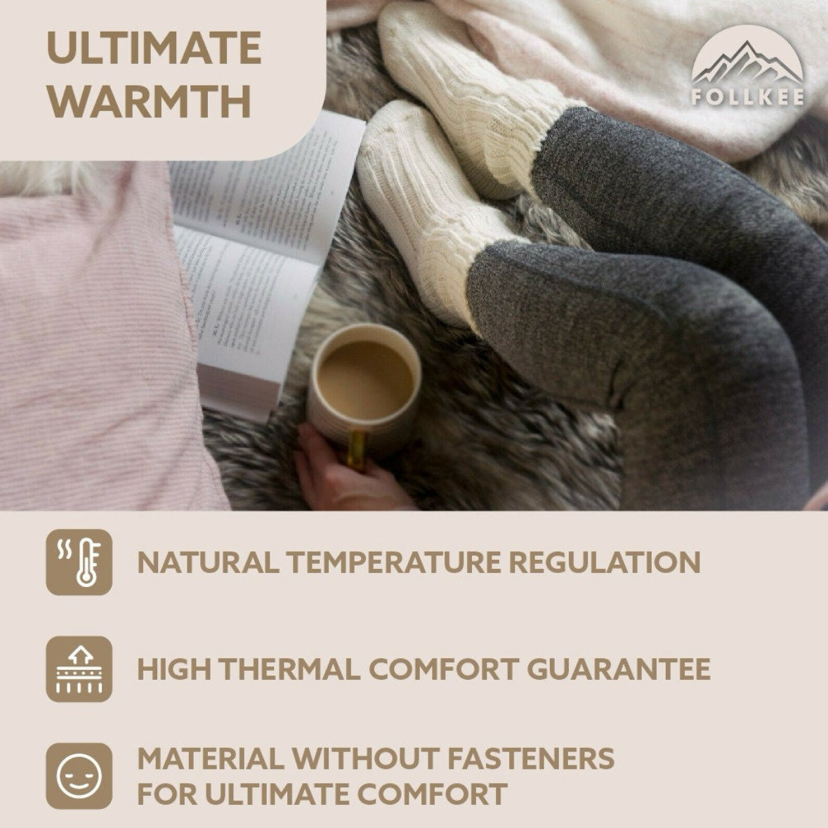 Stylish Alpaca Wool Socks SET â Womenâs & Menâs | Follkee