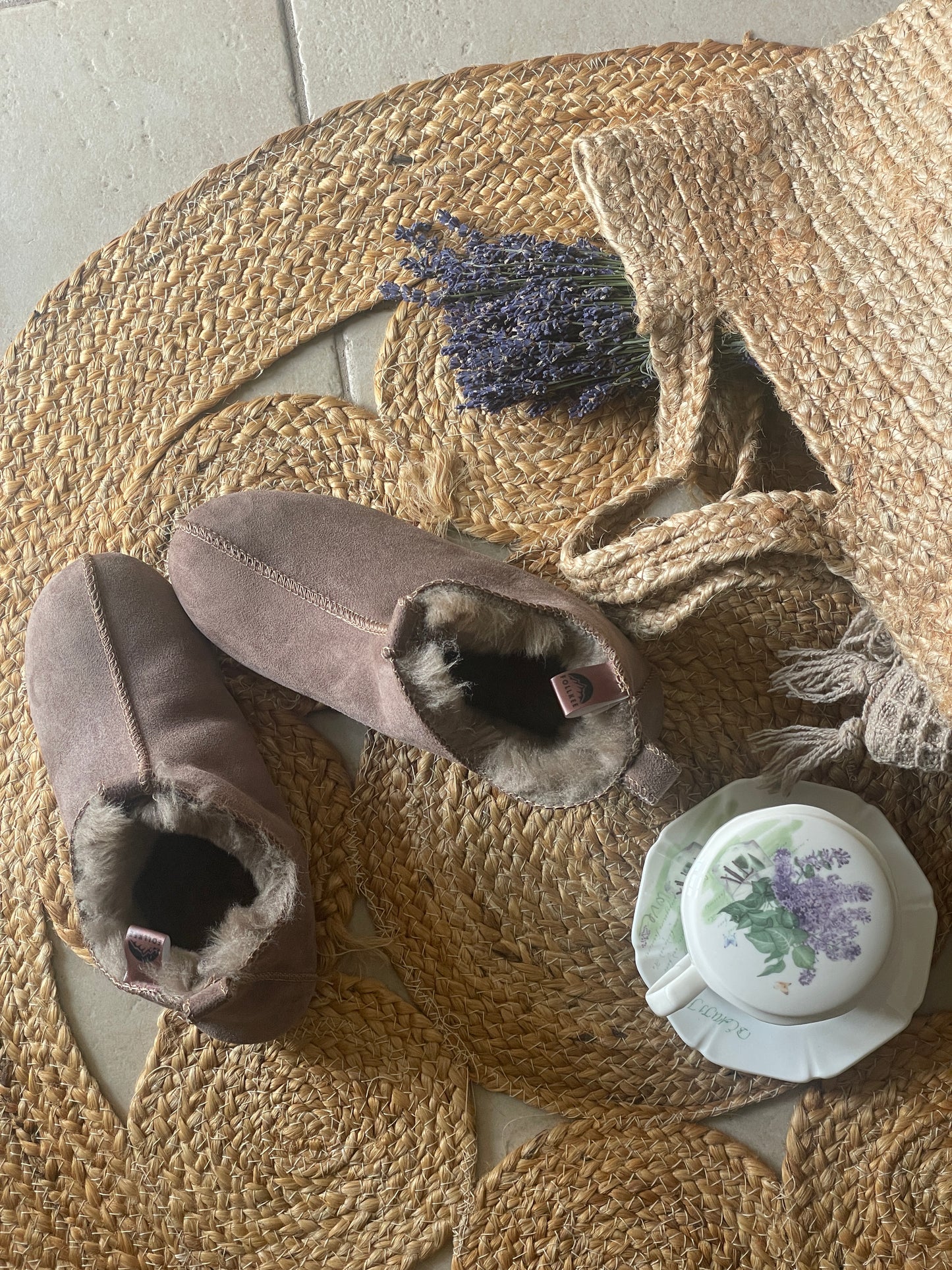 Sheepskin Merino Wool Slippers Men and Women House Shoes Slip On Slippers handmade comfort for winter