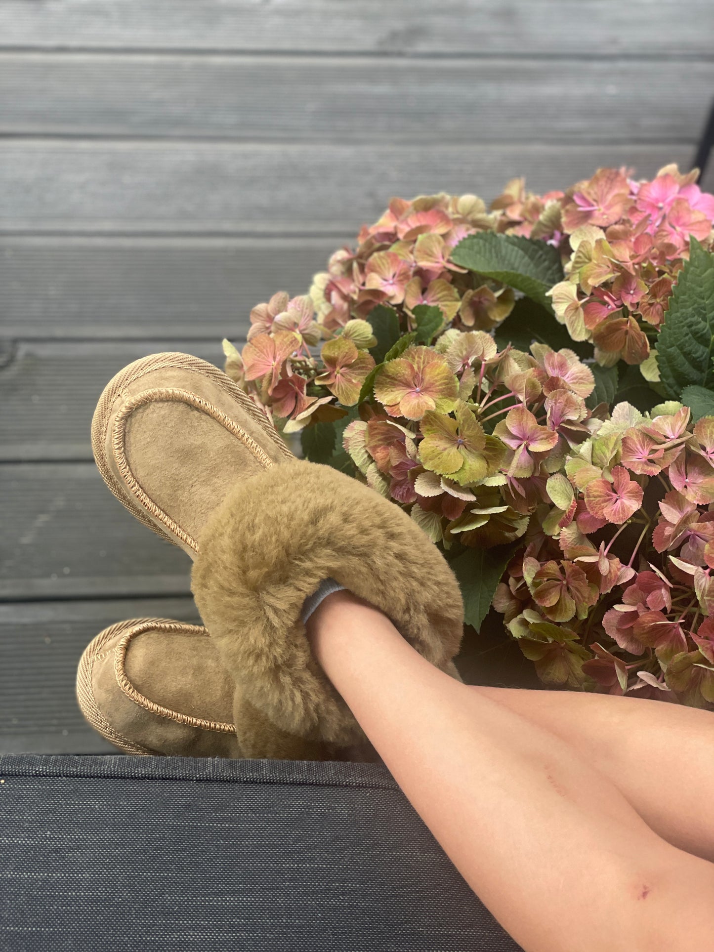 Follkee Kids Slippers Eskimo Earthy Green Indoor | Outdoor Boots | Merino Wool