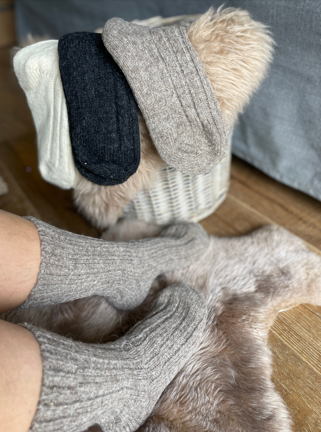 Follkee Merino Wool Socks high content 99% wool Thick Hiking Socks