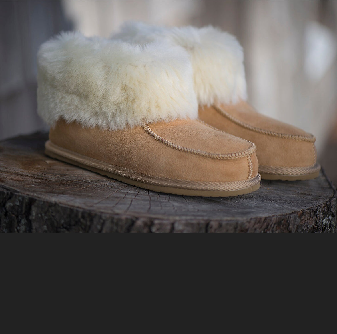 Follkee Slippers 100% Sheep Skin Wool Lined Handcrafted Luxury