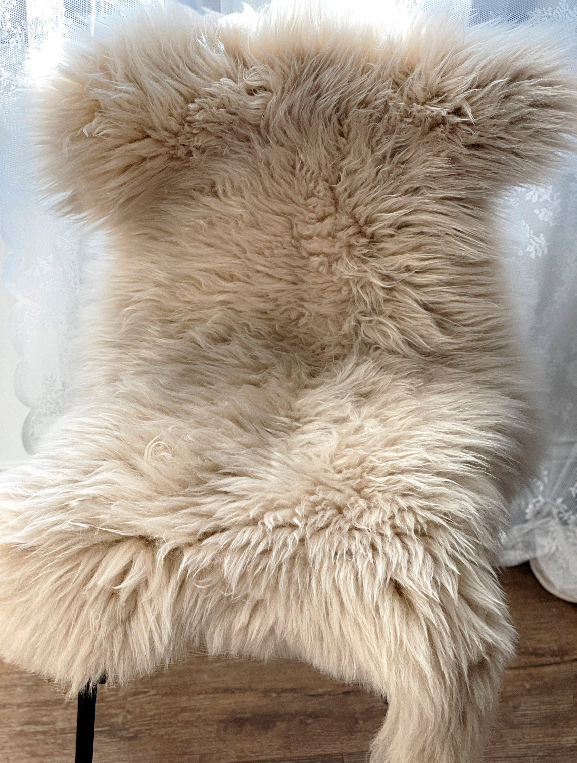 Follkee Sheepskin, Champagne Beige Taupe Icelandic Australian Sheepskin, sheepskin rug throw, natural sheepskin, real sheepskin rug