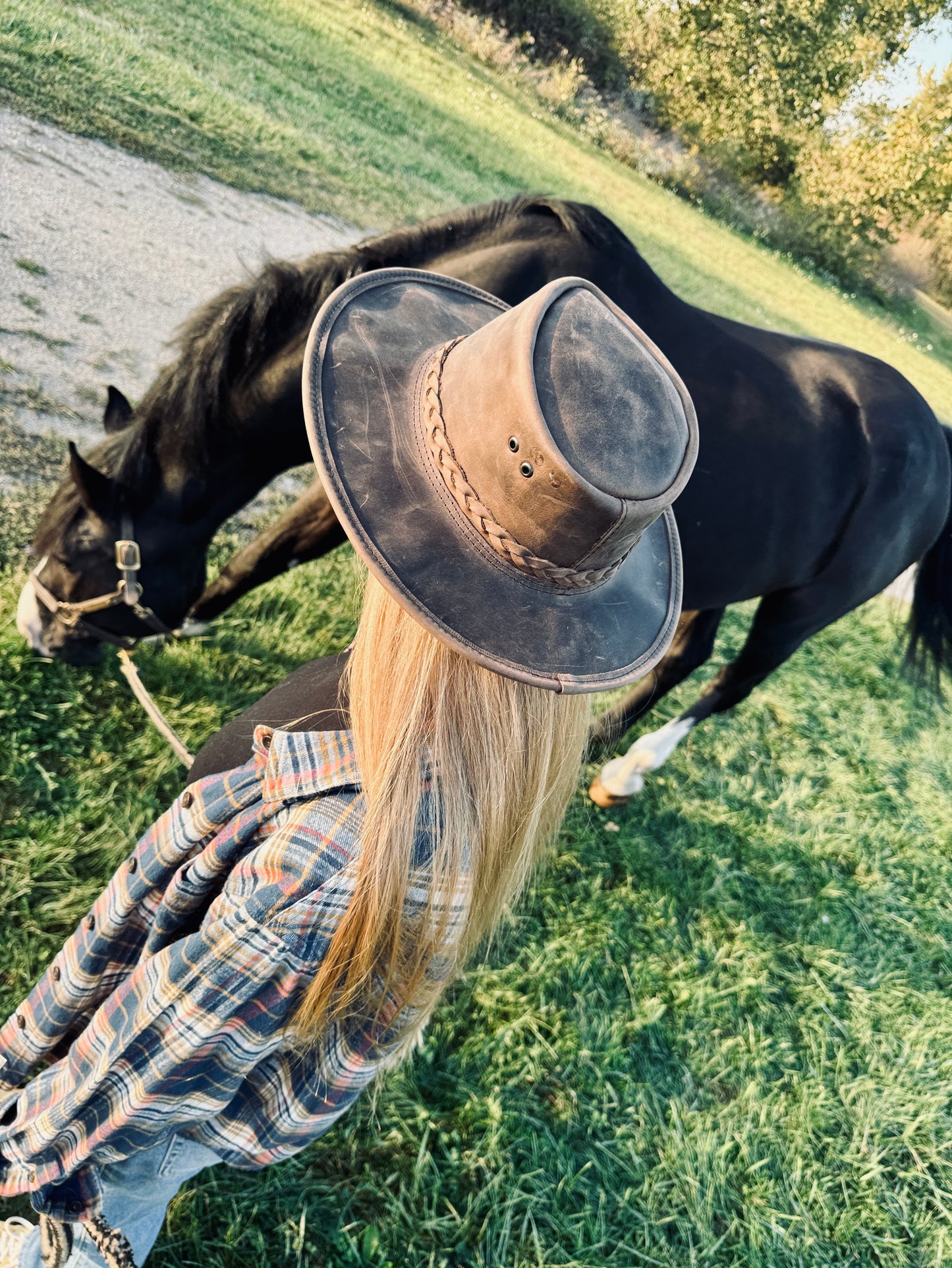Handcrafted Follkee Western Hat โ Genuine Leather Cowboy Vibes| Rodeo Outfit | Vintage Western Hat