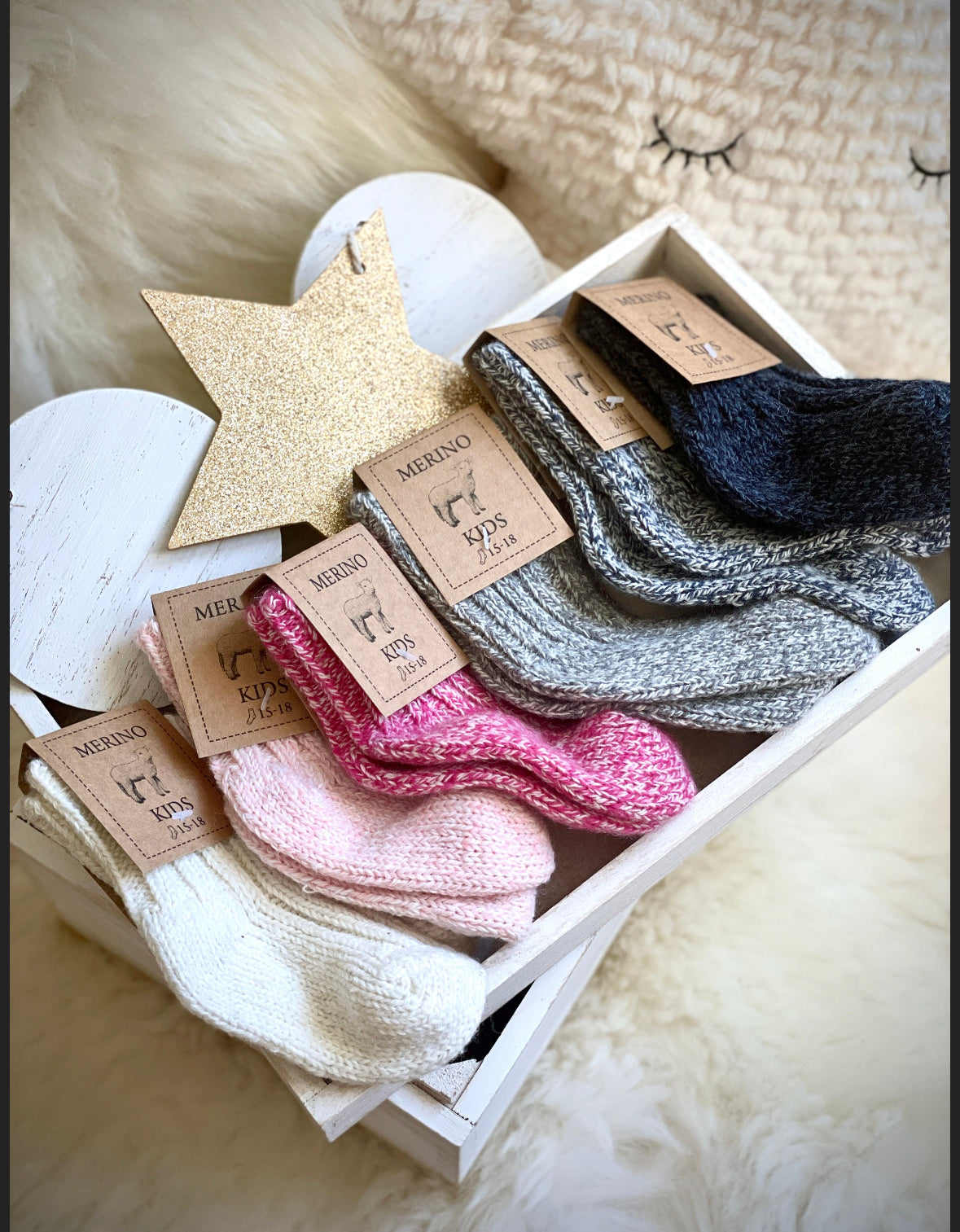Follkee Baby Merino Wool Socks Size 12-24 months