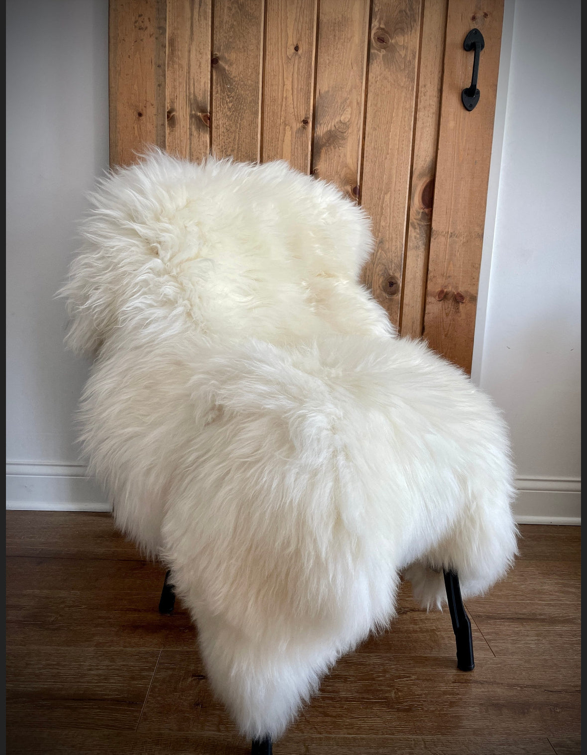 Follkee Beautiful White Iceland SHEEPSKIN rug Sheepskin Throw Fur Rug Sheepskin Rug