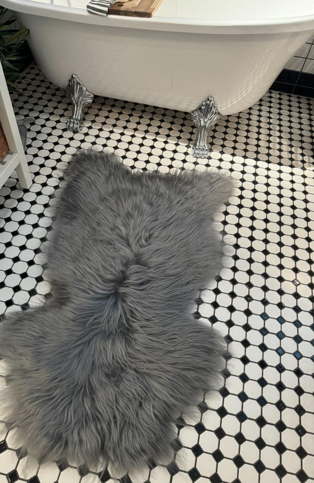 Australian  Genuine Sheepskin Rug β Silver Grey Luxury Throw by Follkee