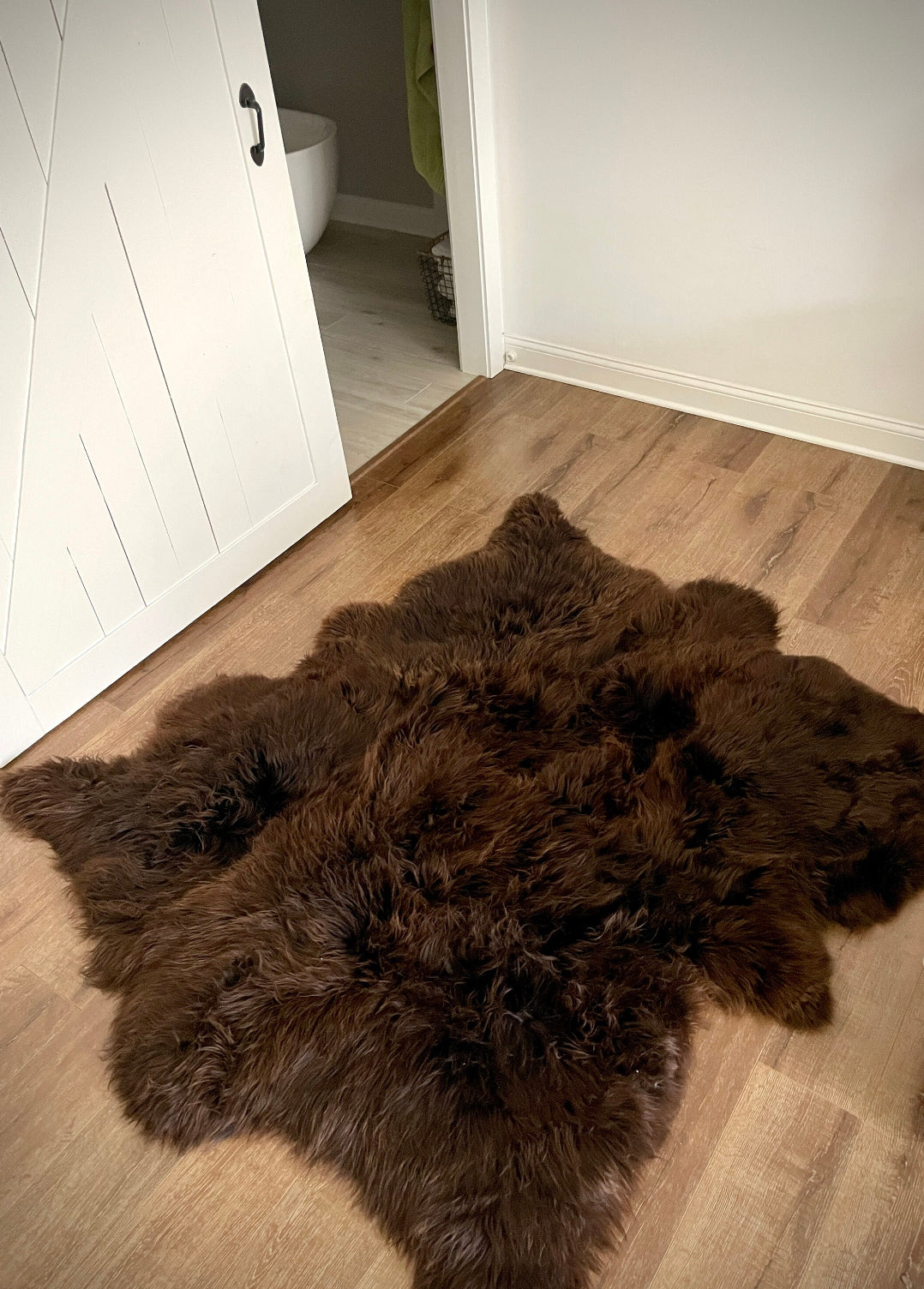 Follkee Sheepskin, Natural Brown Icelandic Sheepskin, sheepskin rug throw, natural sheepskin, real sheepskin rug