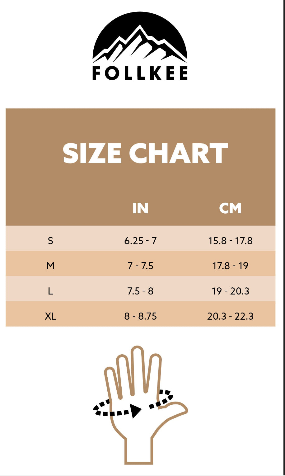 Follkee Women's Mittens Sheepskin Marino Wool Mittens Light Brown Natural Beige Warm Gloves Handmade Sustainable