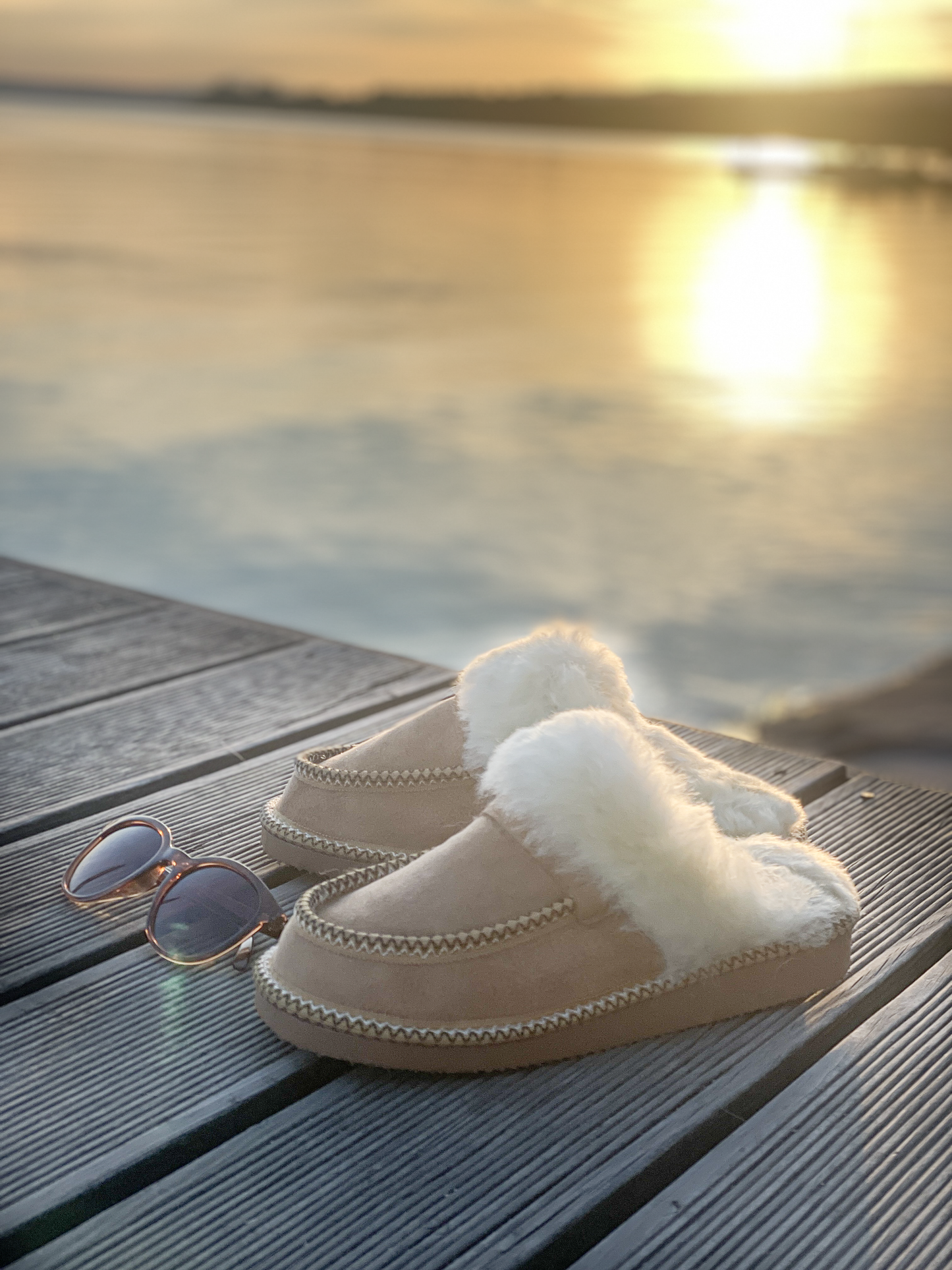 Betti New Collection Women's Slip on SheepSkin Merino Wool Slippers , House Shoes