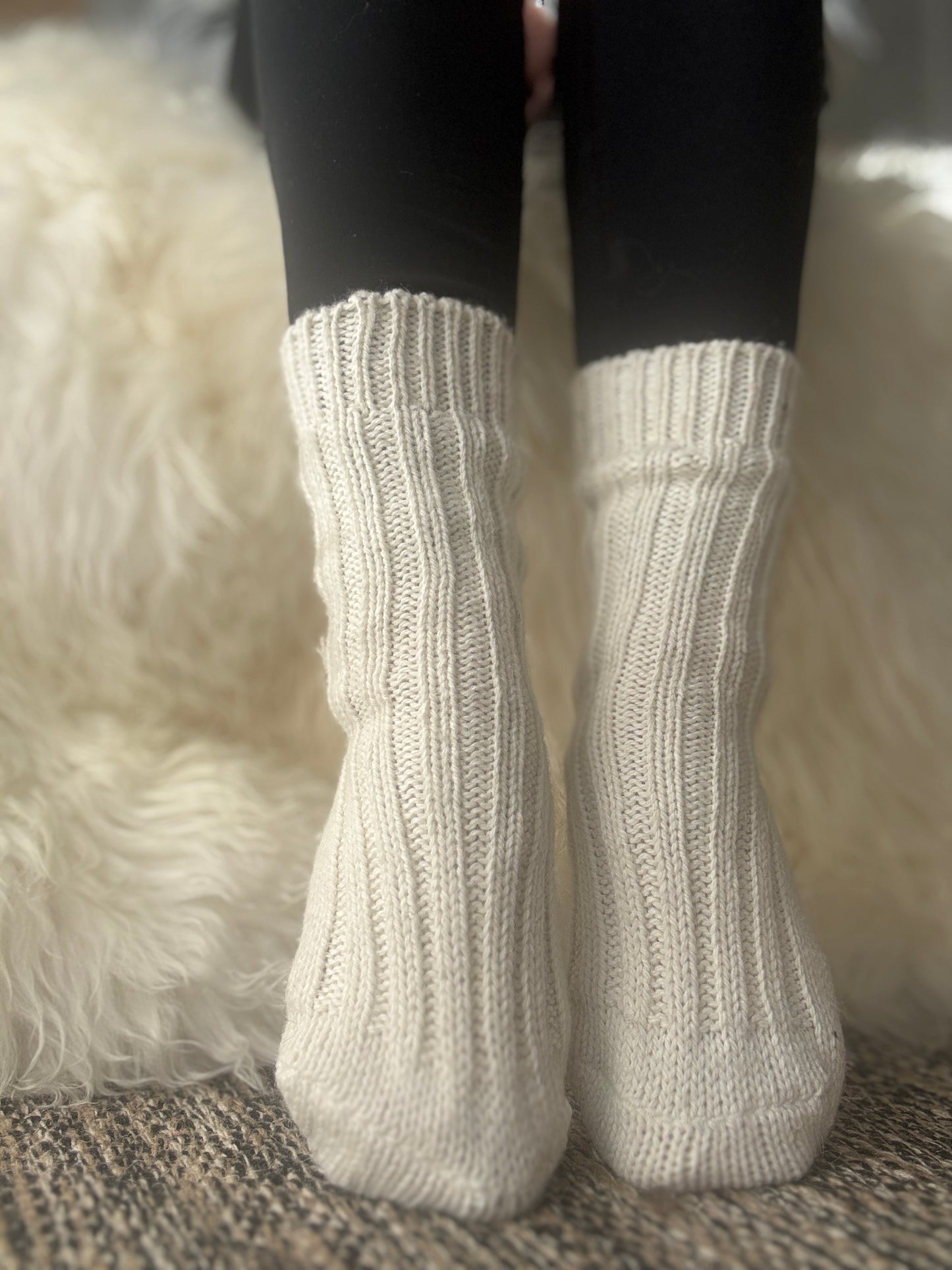 Follkee Alpaca Wool Socks Women's and Men's Perfect for Spring Hiking or Trekking