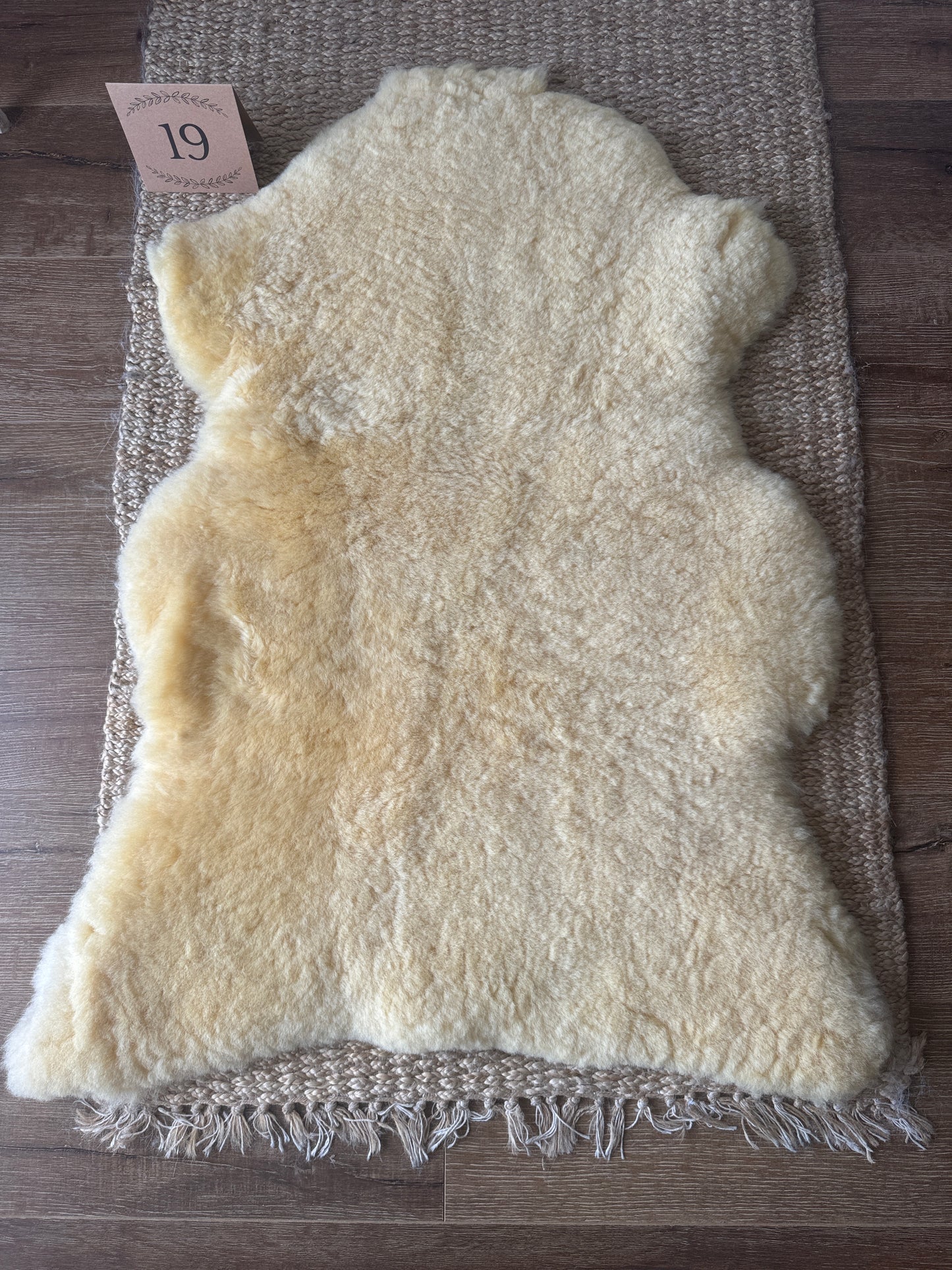 Nursery Sheepskin, Organic Relugan Sheepskin Mat – Natural, Hypoallergenic Short Wool