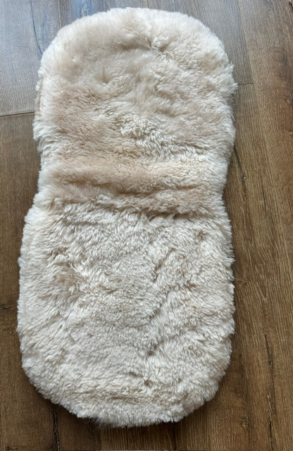 Follkee Medical Sheepskin Buggy Liner, Luxury Lambskin Baby Pram Pad, Natural Wool Stroller Liner, Universal Pram Liner baby shower gift