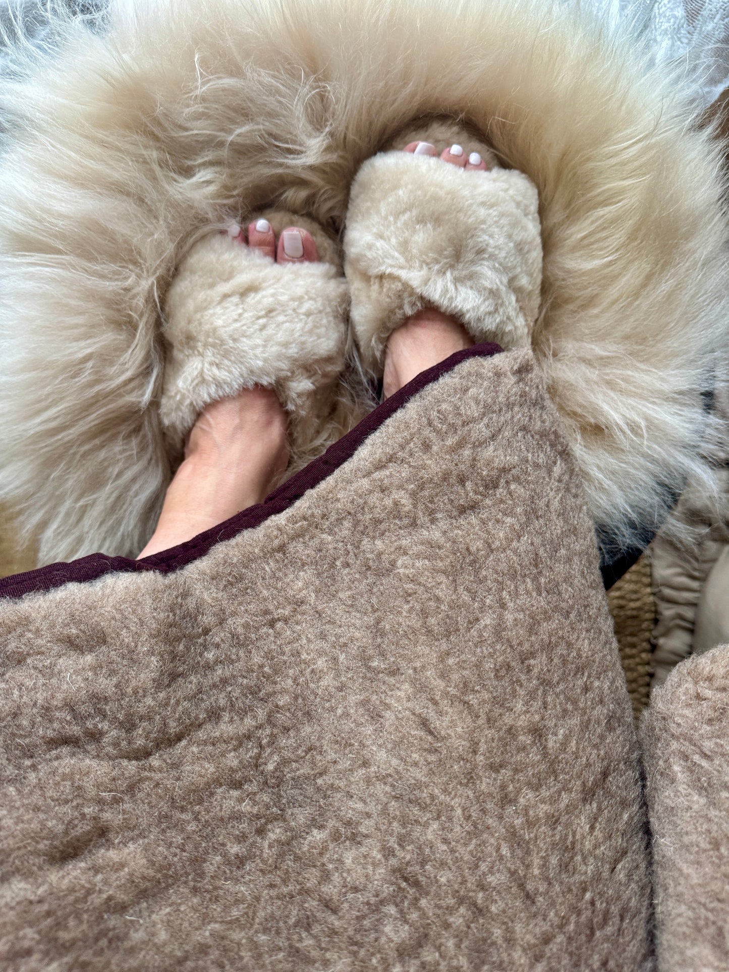 100% Organic Merino Wool Blanket, Winter Blanket, Handmade Blanket, Warm Blanket KC