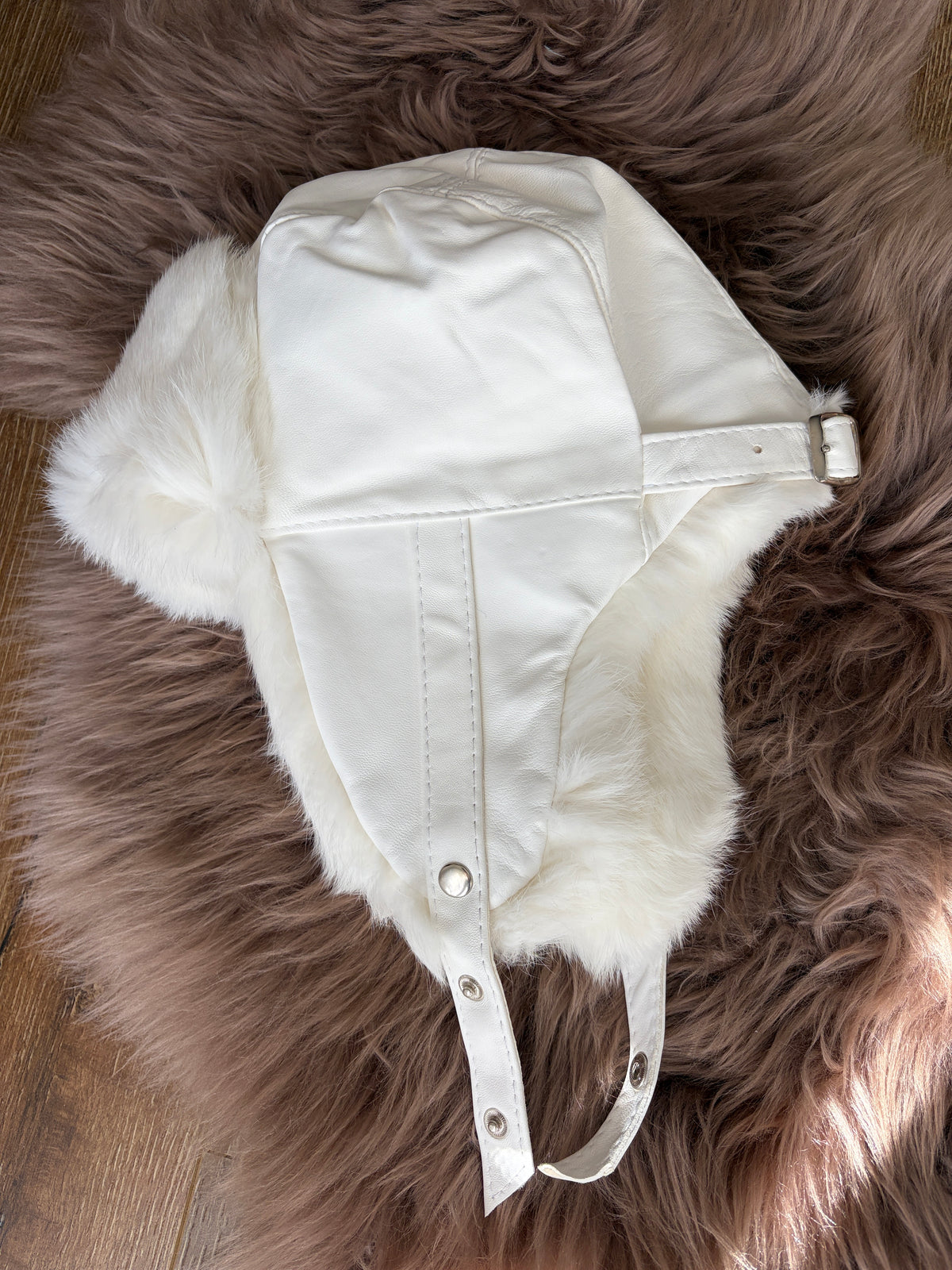 Sheepskin Aviator Hat for Teens, Women – Genuine Leather & Merino Wool