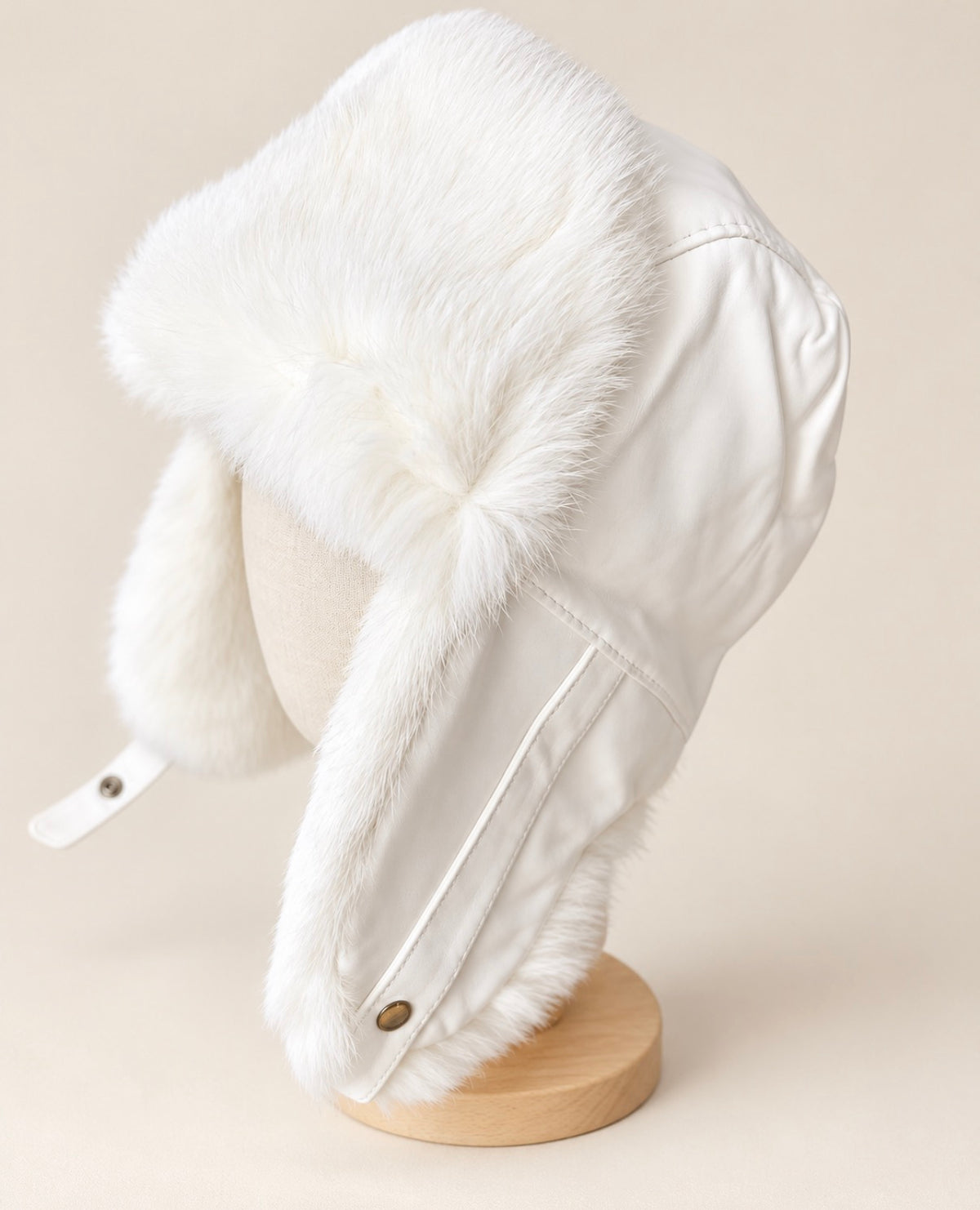 Sheepskin Aviator Hat for Teens, Women – Genuine Leather & Merino Wool