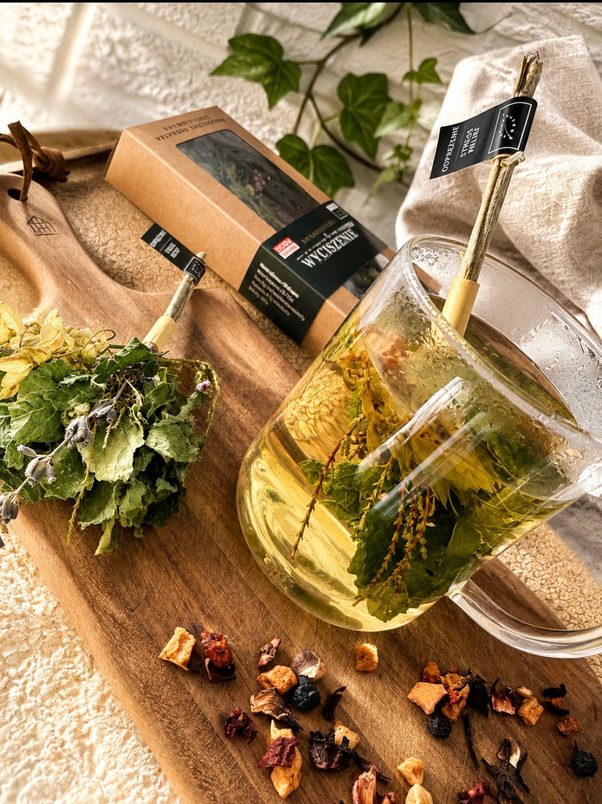 Organic Herbal Tea Blend | Melissa, Lavender, Heather, Hops (Polish Eco Farm)  Tea‑Pop 2 psc.