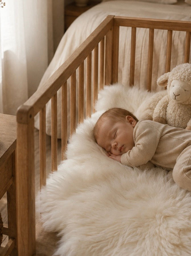 Organic Lambskin Baby Rug — Soothing Comfort for Better Sleep