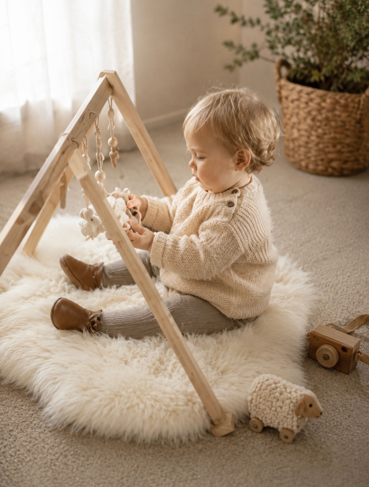 Organic Lambskin Baby Rug — Soothing Comfort for Better Sleep