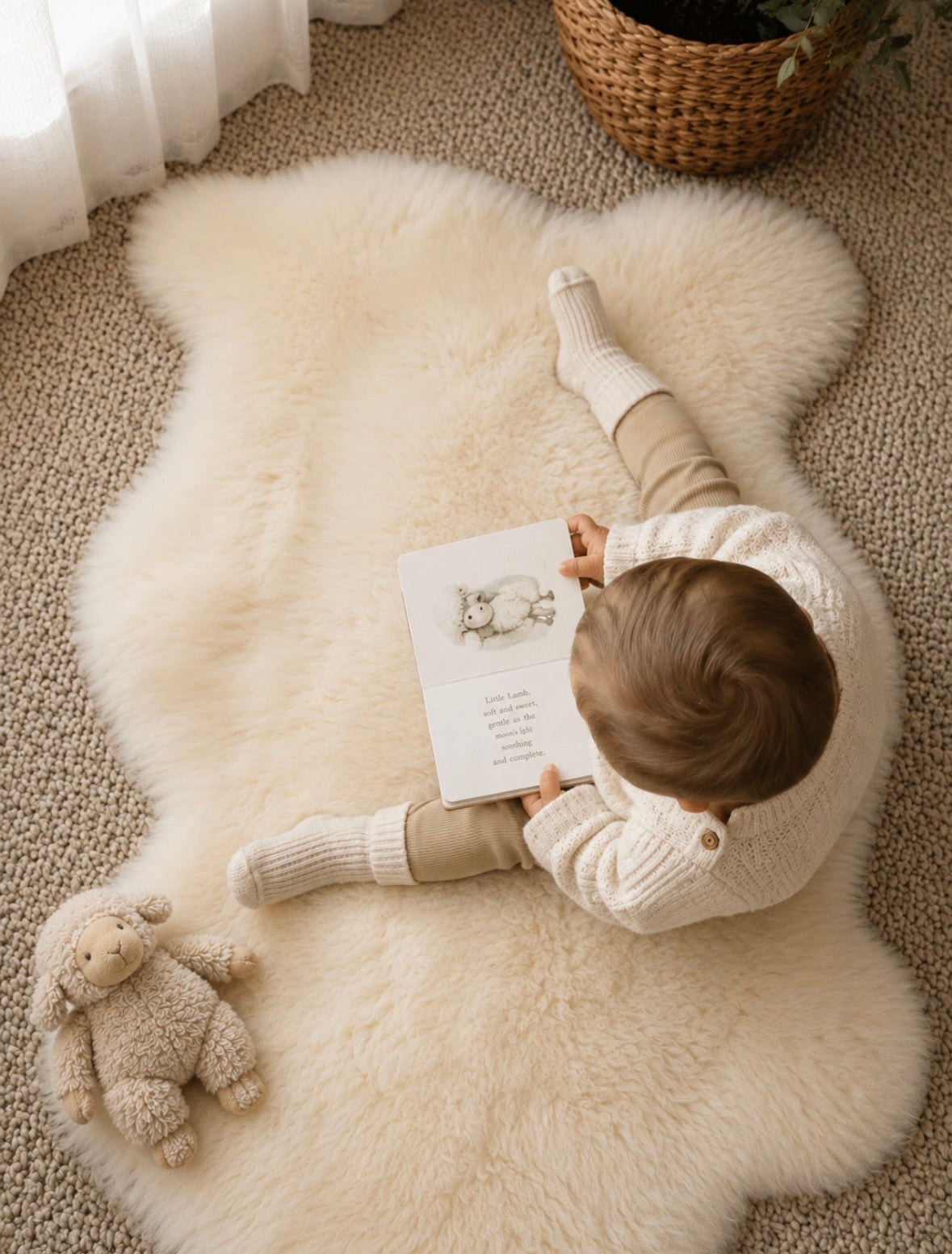 Organic Lambskin Baby Rug — Soothing Comfort for Better Sleep