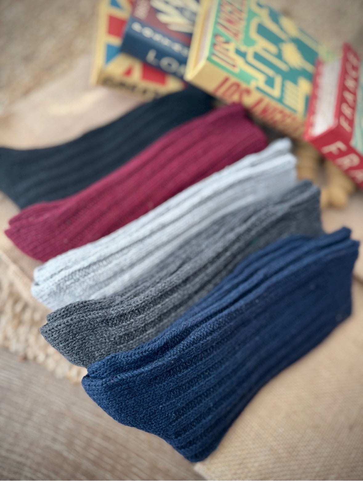 Follkee Merino Wool Socks for Women's and Men's, Perfect for Spring Hiking, Trekking, Great Gift Idea