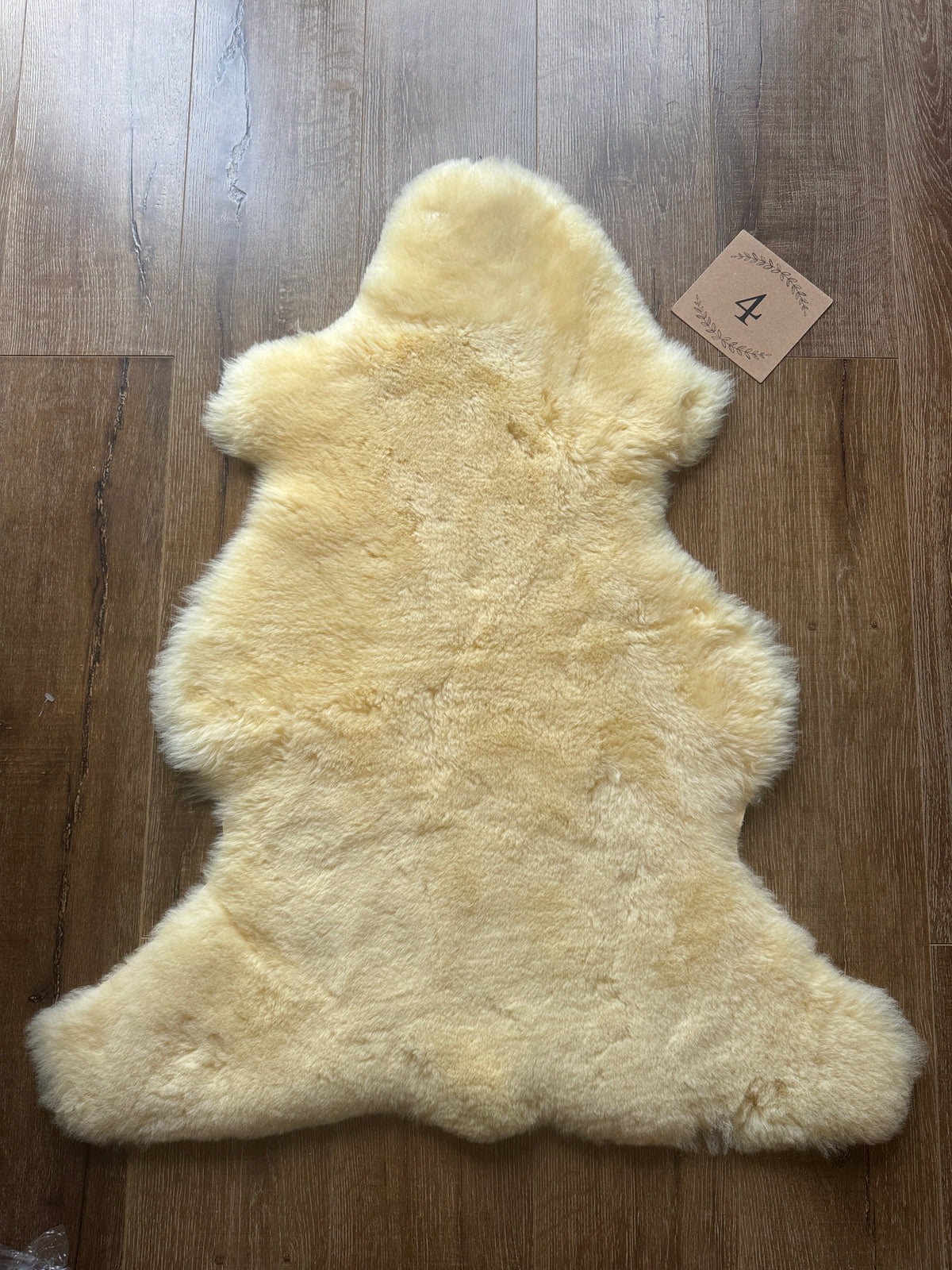 Therapeutic Sheepskin, Organic Relugan Sheepskin Mat – Natural, Hypoallergenic Short Wool