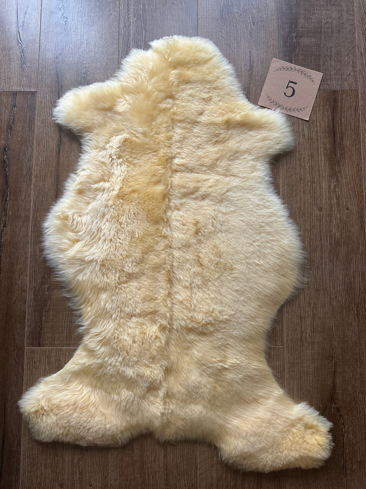 Therapeutic Sheepskin, Organic Relugan Sheepskin Mat – Natural, Hypoallergenic Short Wool