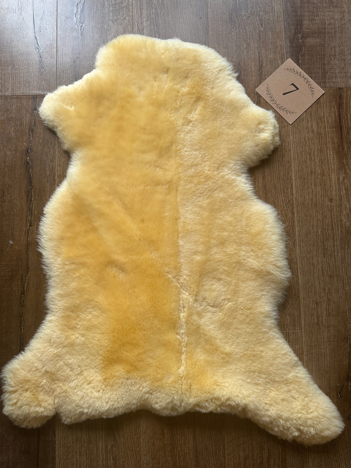 Therapeutic Sheepskin, Organic Relugan Sheepskin Mat – Natural, Hypoallergenic Short Wool