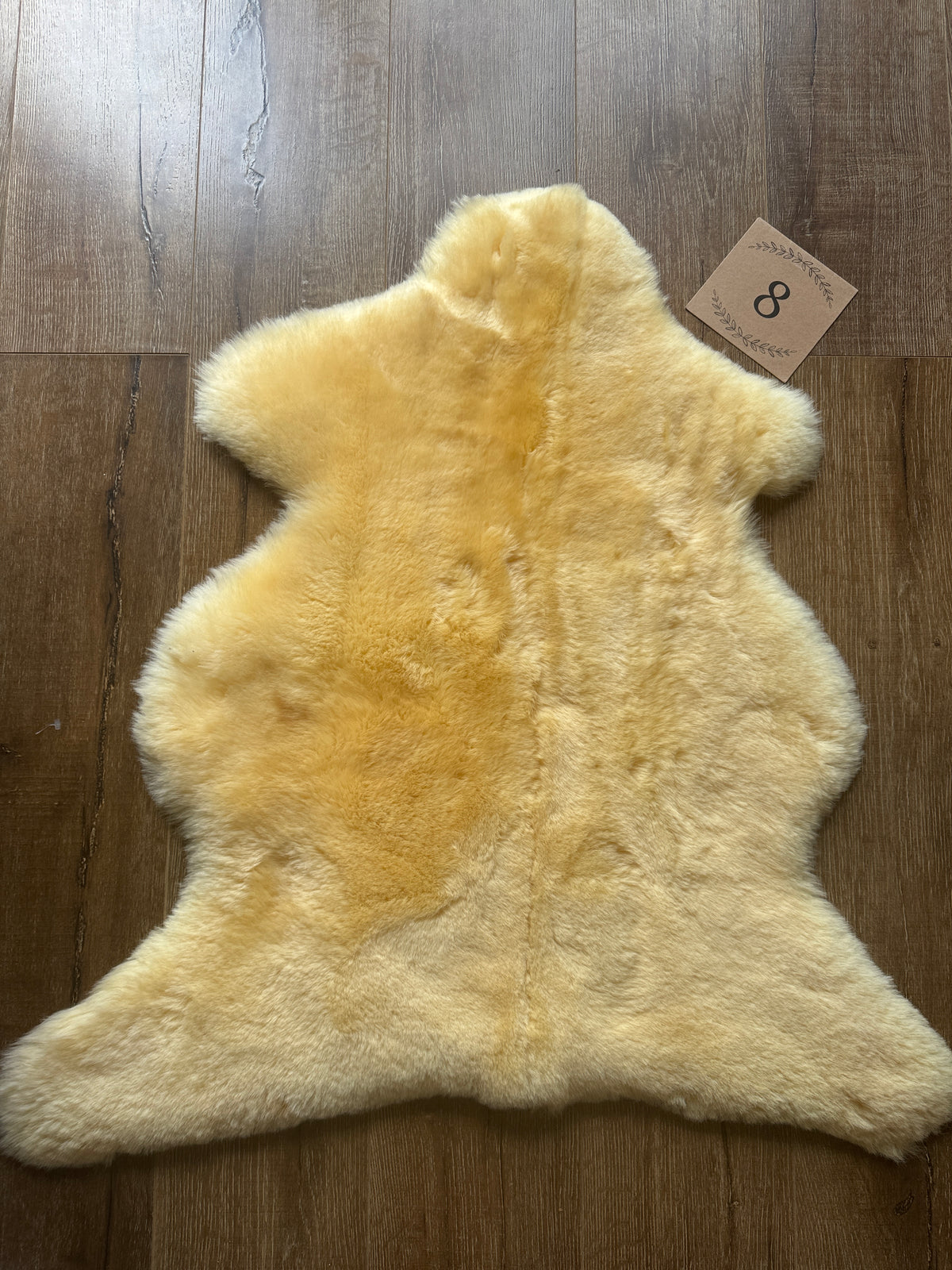 Therapeutic Sheepskin, Organic Relugan Sheepskin Mat – Natural, Hypoallergenic Short Wool