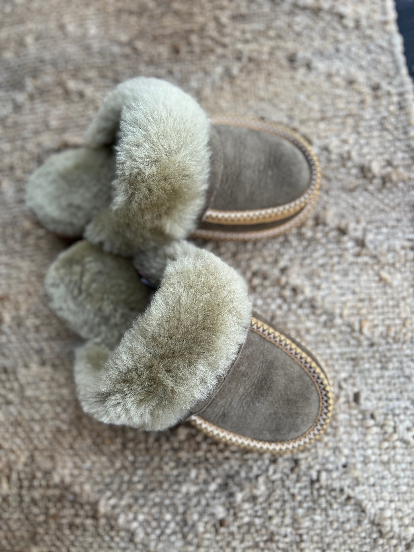 Betti New Collection Women's Slip on SheepSkin Merino Wool Slippers , House Shoes