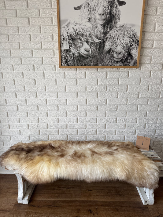 Follkee Unique-Premium  Sheepskin Rug Throw Fur Rug Sheepskin Rug Throw, natural sheepskin, real sheepskin rug, genuine leather rug OW