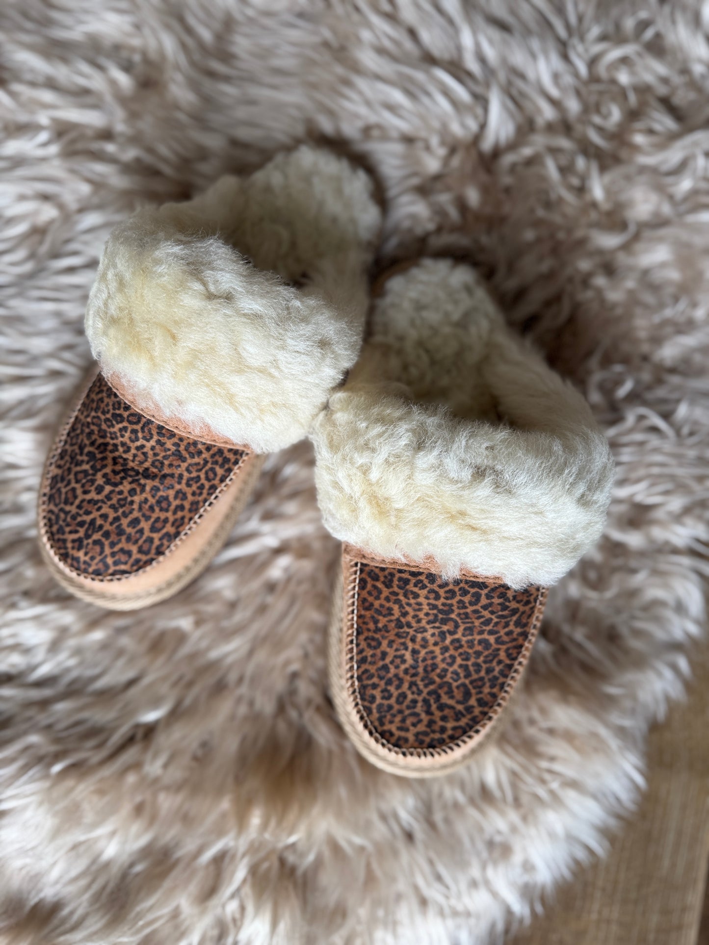 Betti New Collection Women's Slip on SheepSkin Merino Wool Slippers , House Shoes