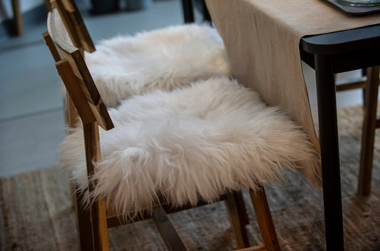 Chair Pad Stool Pad | Scandinavian Decor | Seat Pad White | Icelandic Style | Trendy | Cozy