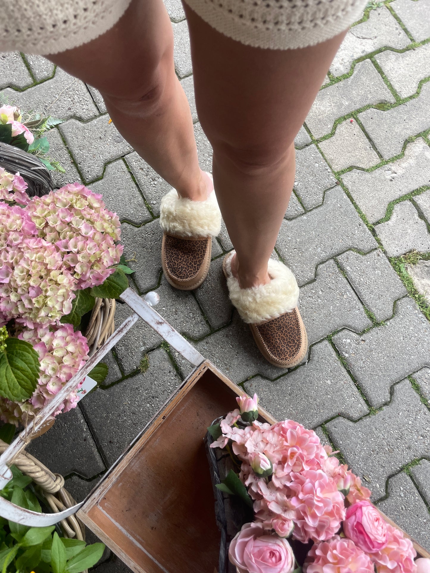 Betti New Collection Women's Slip on SheepSkin Merino Wool Slippers , House Shoes